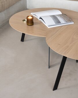 FSC certified Natural Oak with a Black Steel Frame Finish