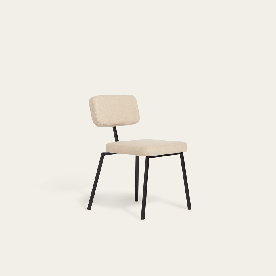 Design modern dining chair | Ode Chair without armrest Light Blue juke iceblue43 | Studio HENK| 