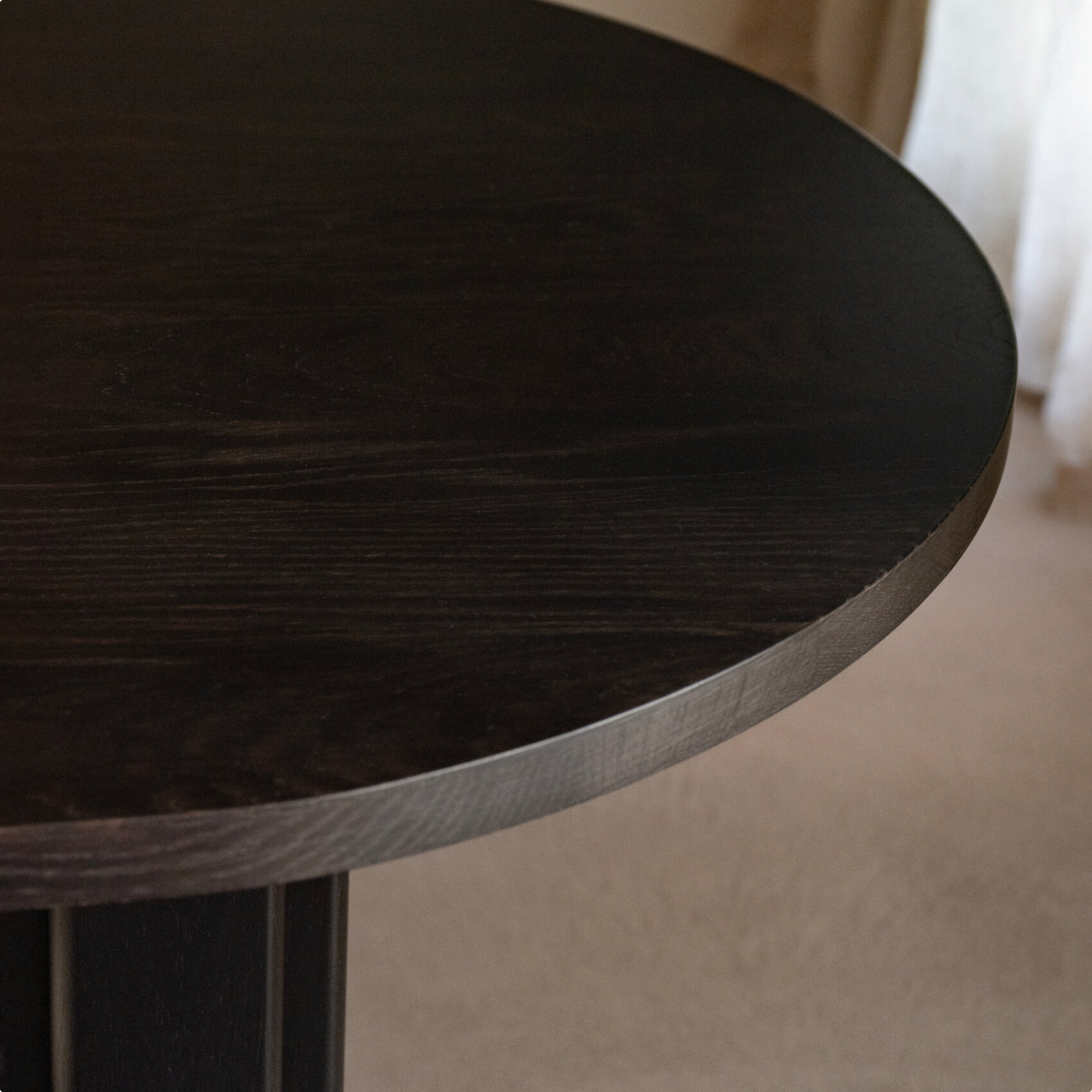 Blob Design dining table | Paste Dining Table Oak black stain | Oak black stain | Studio HENK| 