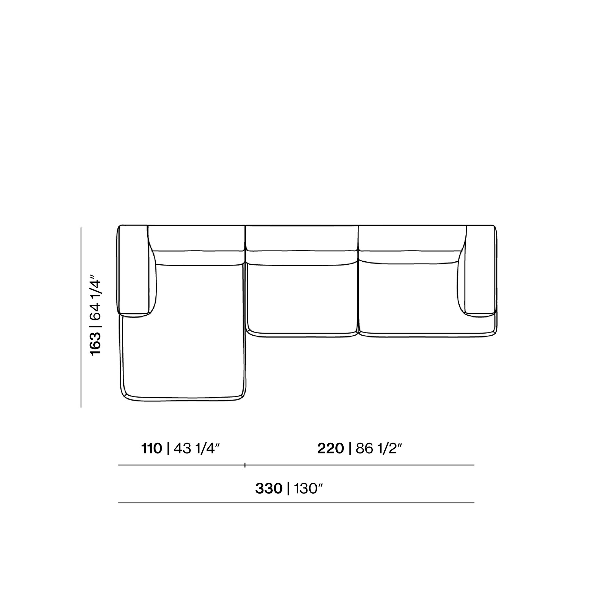 Design modern sofa | Hug 3 seater corner sofa left Beige | Studio HENK | 