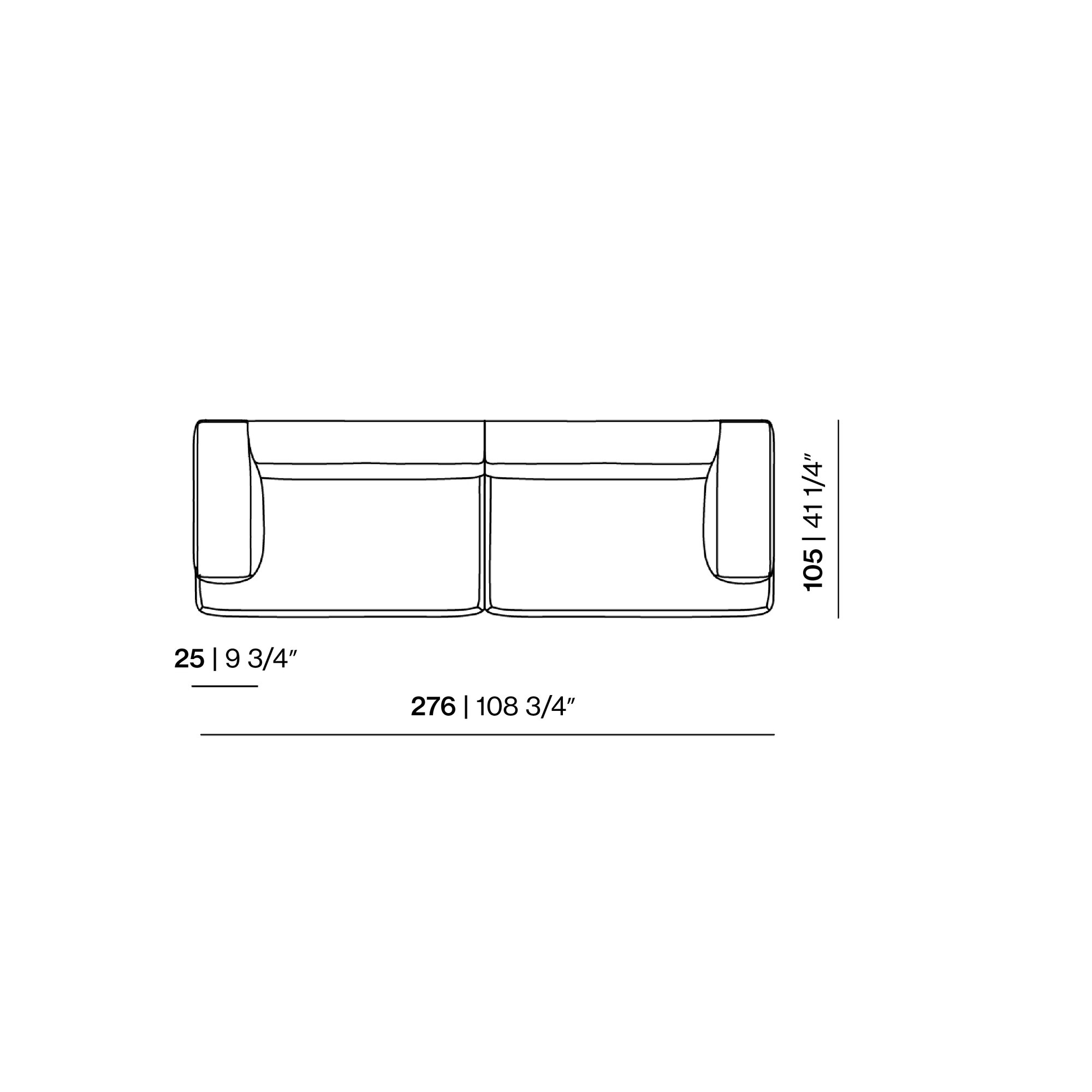 Design modern sofa | Hug 3.5 seater Beige | Studio HENK | 