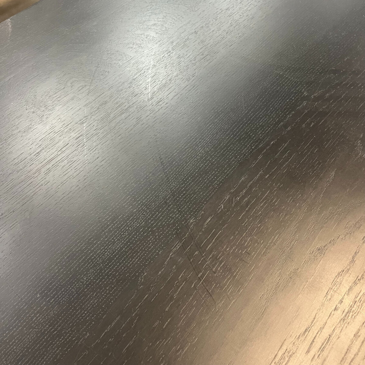 Flat oval Design dining table | Slot 1 Oak black stain | Oak black stain | Studio HENK | 