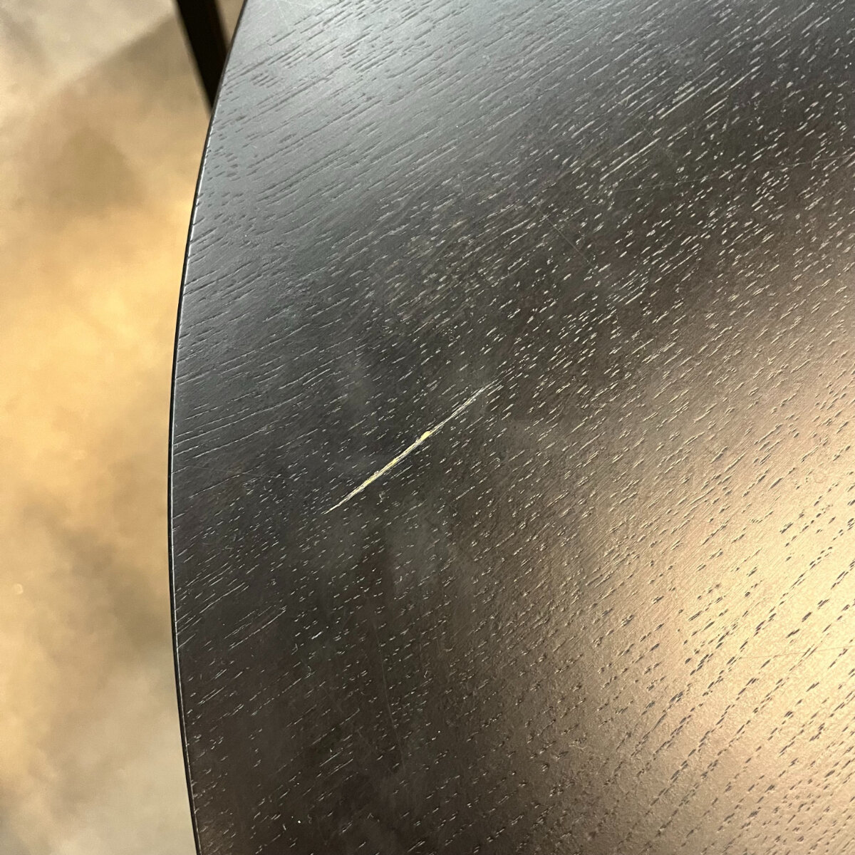 Flat oval Design dining table | Slot 1 Oak black stain | Oak black stain | Studio HENK | 