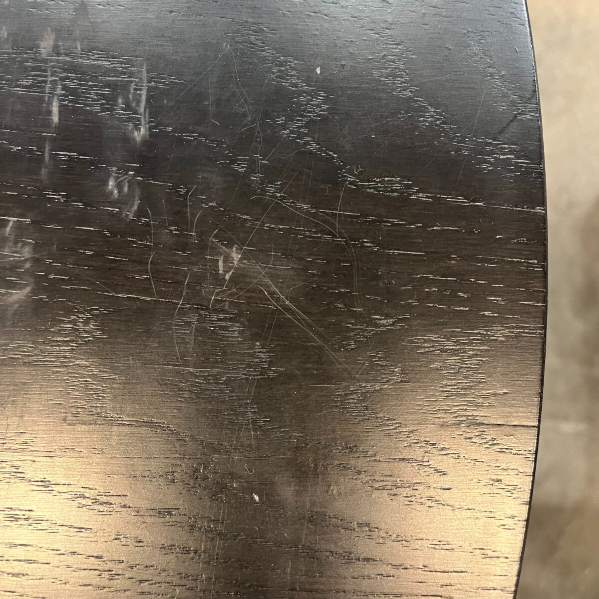 Flat oval Design dining table | Slot 1 Oak black stain | Oak black stain | Studio HENK | 