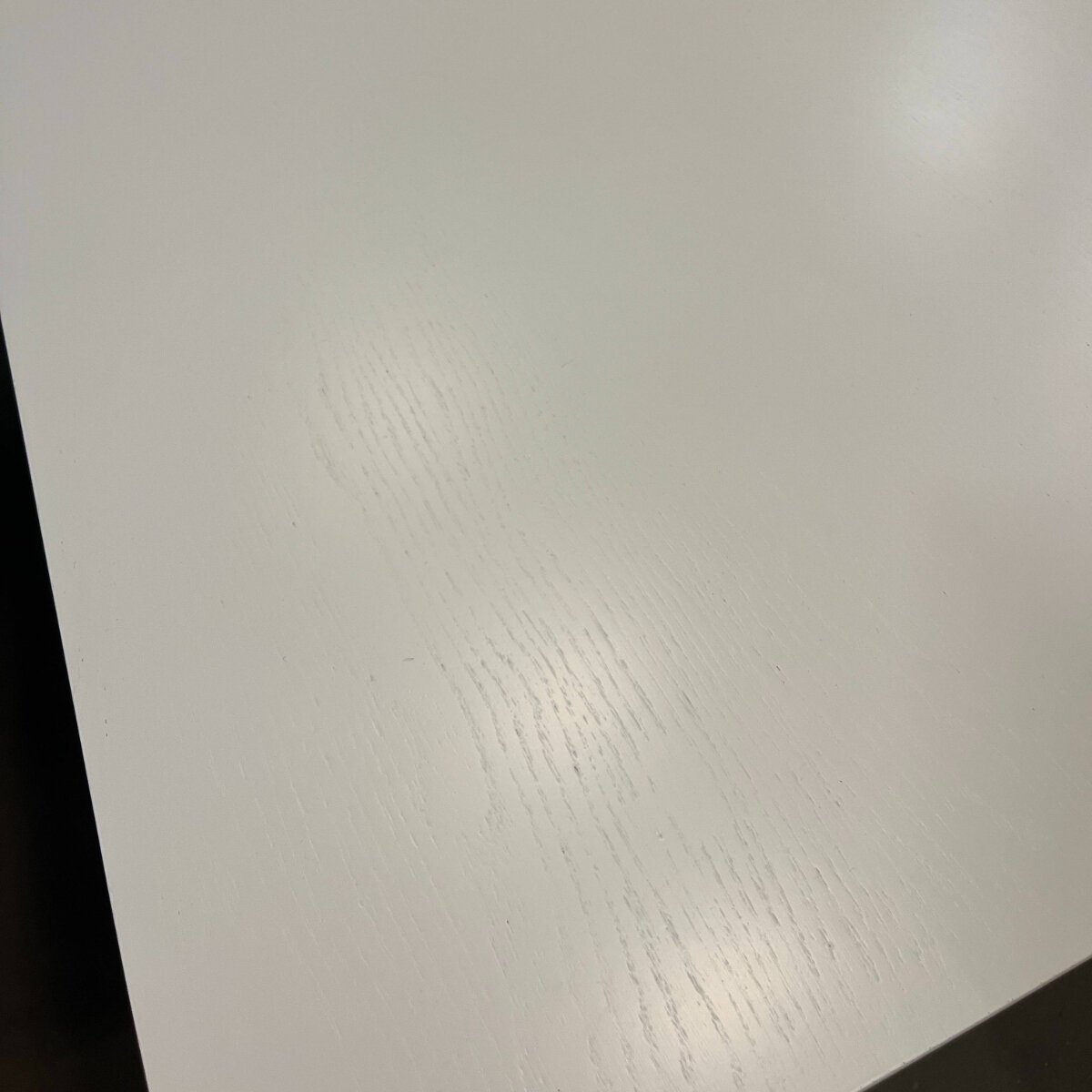 Rectangular Design dining table | Slim X-type Steel white powdercoating | Oak white lacquer | Studio HENK | 