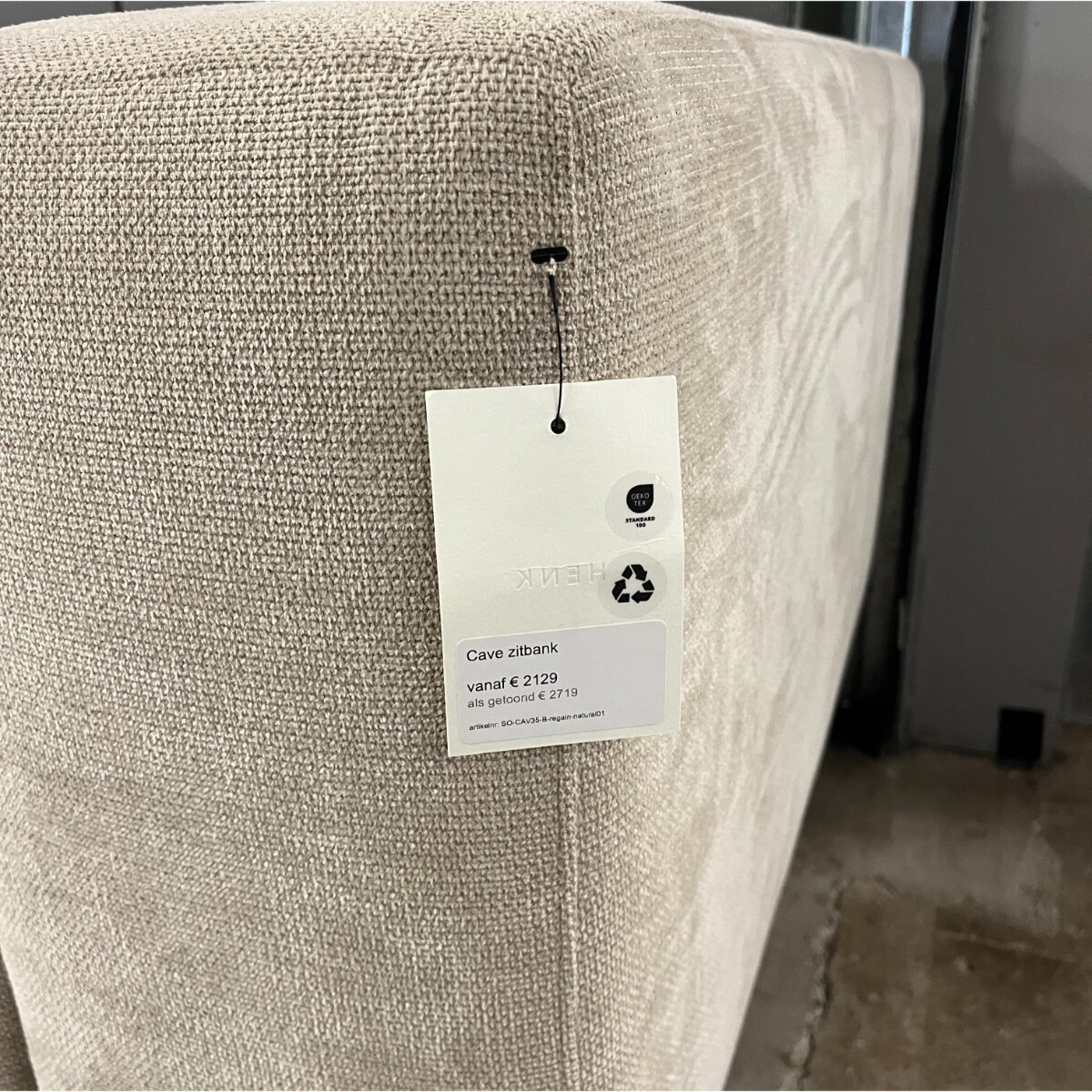 Design modern sofa | Cave Sofa 2,5 seater 1 regain natural01 | Studio HENK | 