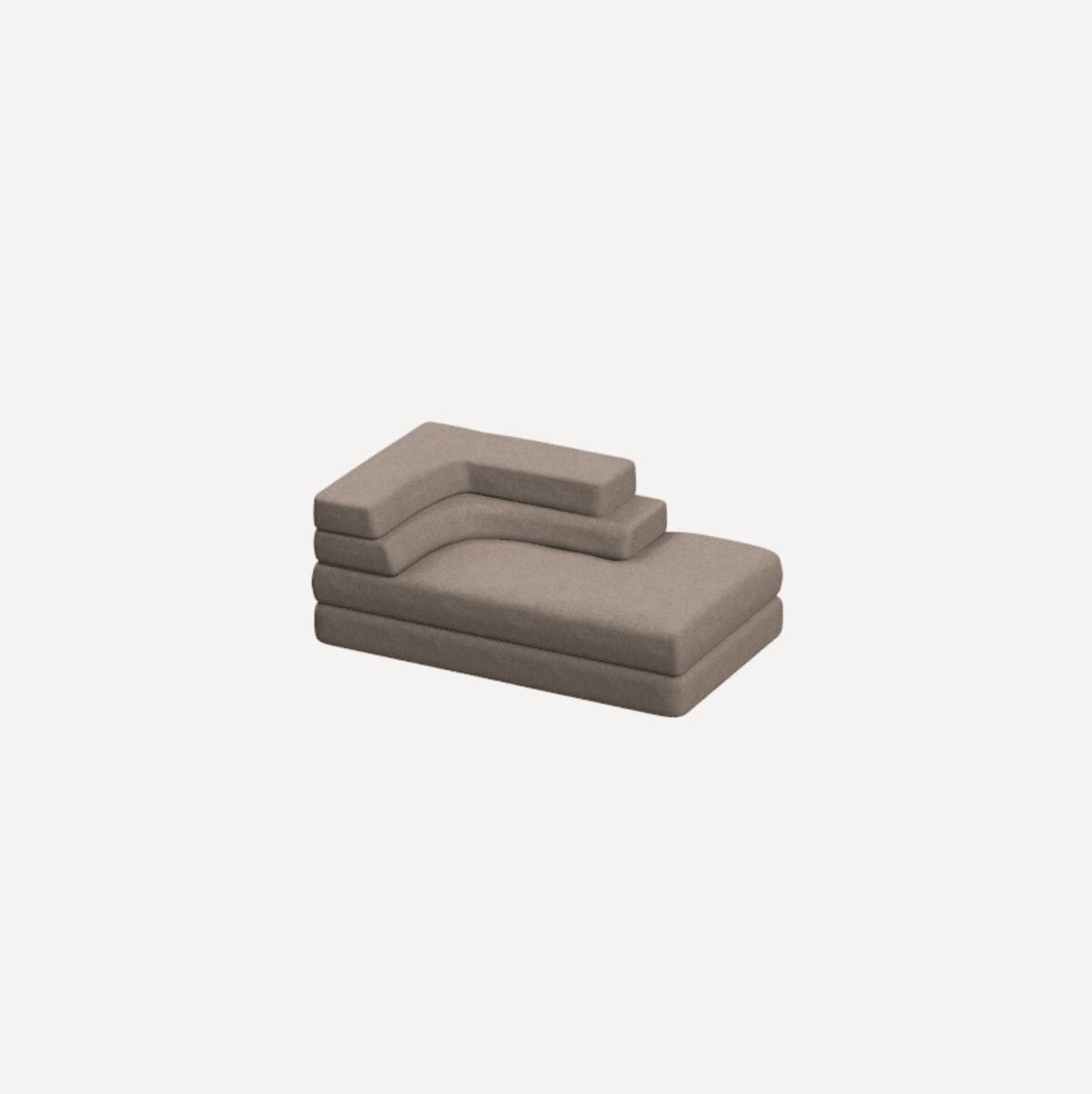 Design modern sofa | Layer sofa chaise longue arm right 1 hemp oat05 | Studio HENK | 