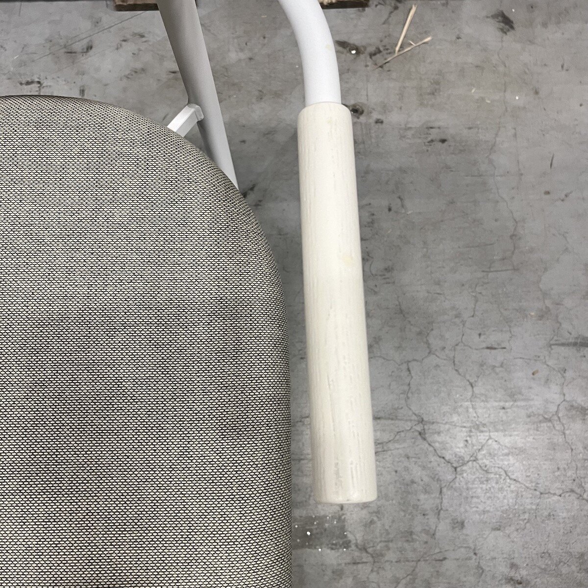 Design modern dining chair | Oblique Dining Chair upholstered Green rewool2 0858 | Studio HENK | 