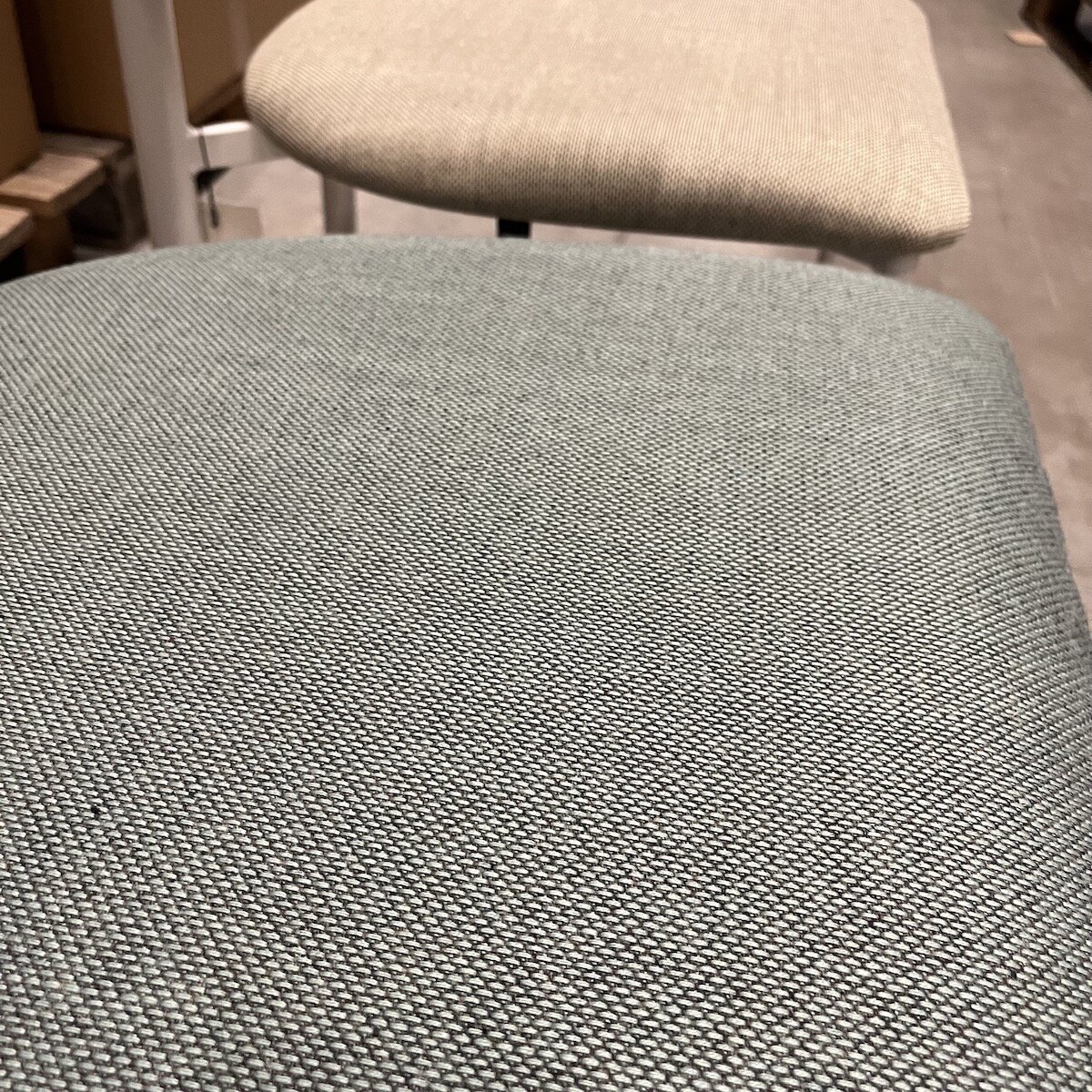 Design modern dining chair | Oblique Dining Chair upholstered Green rewool2 0858 | Studio HENK | 