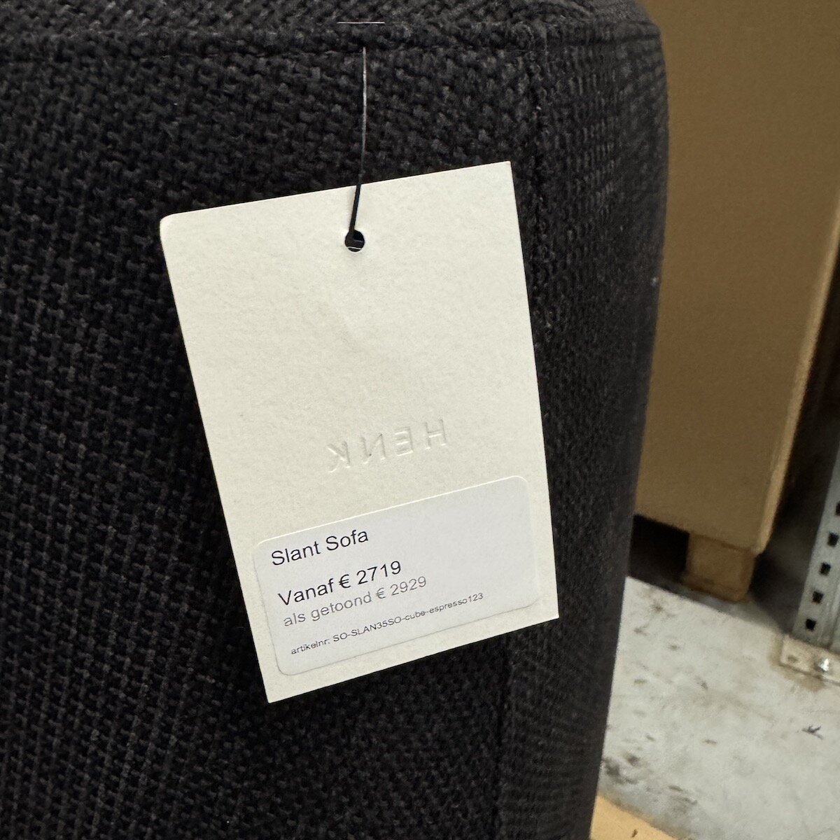 Design modern sofa | Slant 2 seater Black | Studio HENK | 
