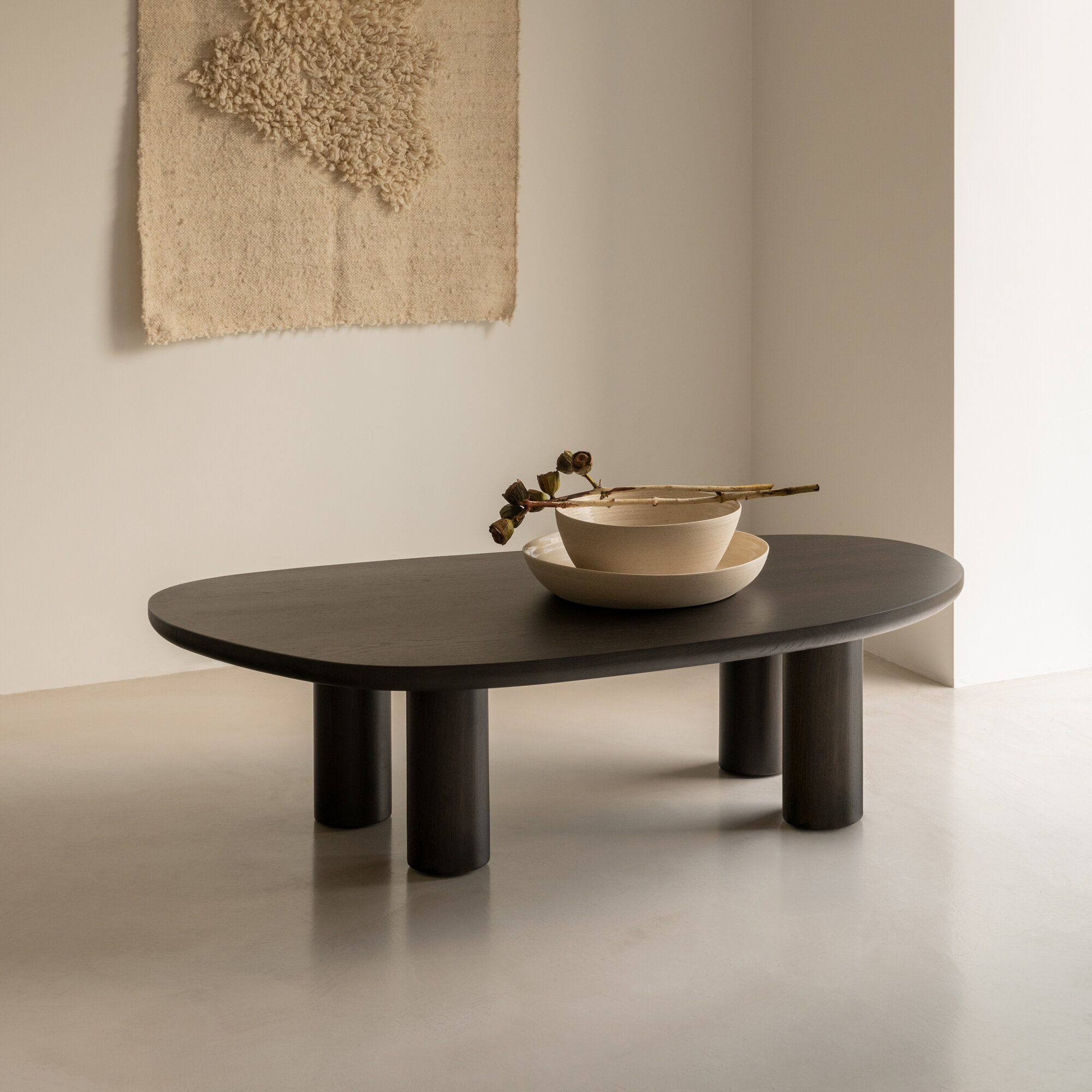 Design Coffee Table | Blob Coffee Table Oak smoked stain | Oak smoked stain | Studio HENK| 