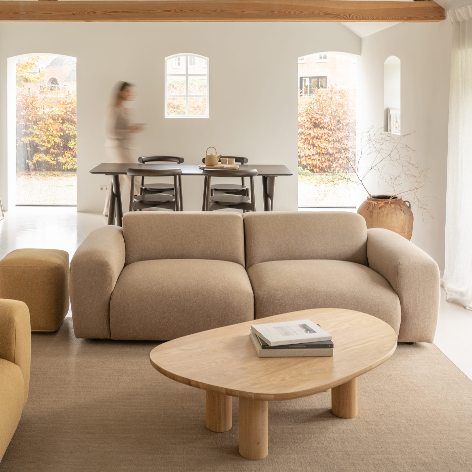 Design Coffee Table | Blob Coffee Table Walnut naturel lacquer | Walnut naturel lacquer | Studio HENK| 