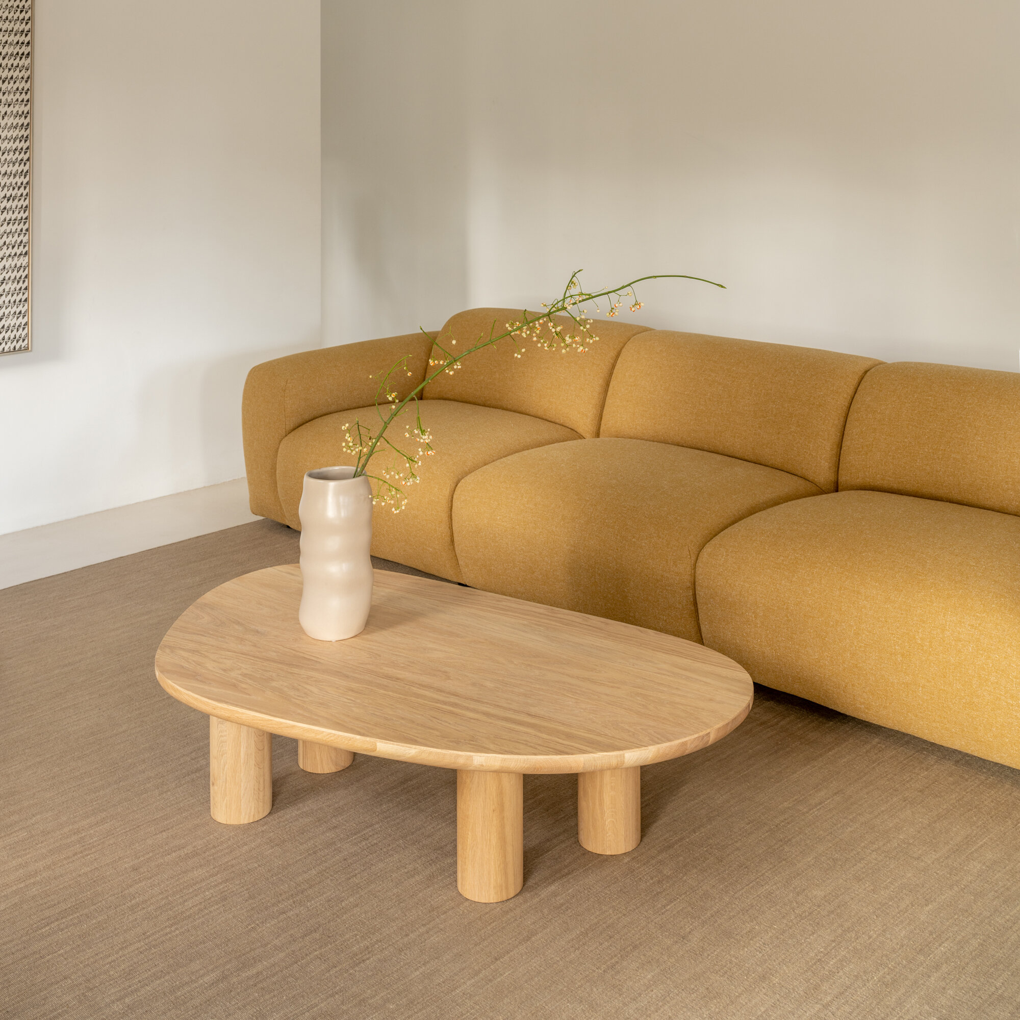 Design Coffee Table | Blob Coffee Table Oak hardwax oil natural light 3041 | Oak hardwax oil natural light 3041 | Studio HENK| 