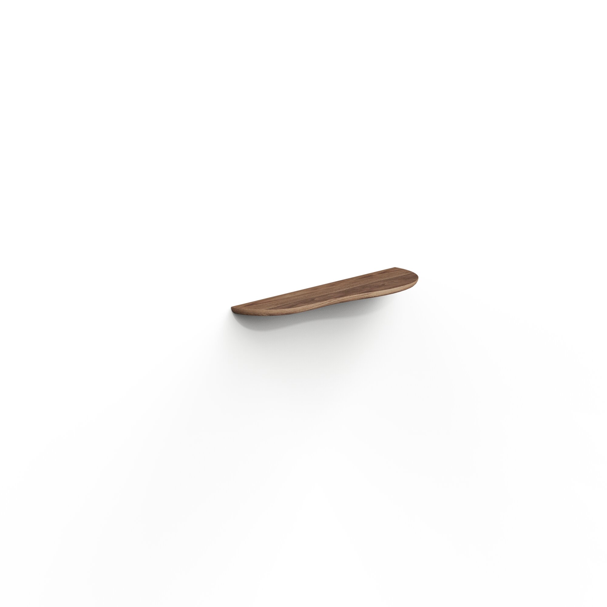 Design shelf | Blob shelf Small Right Walnut naturel lacquer Radius | Studio HENK | 