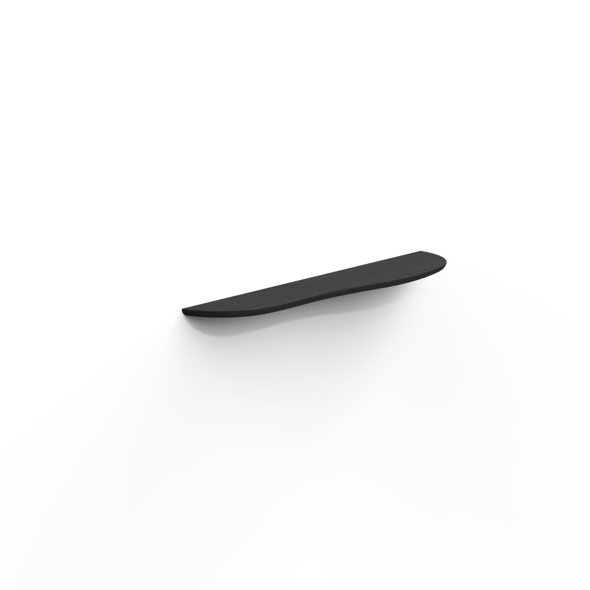 Design shelf | Blob shelf M Right Oak black stain Radius | Studio HENK | 