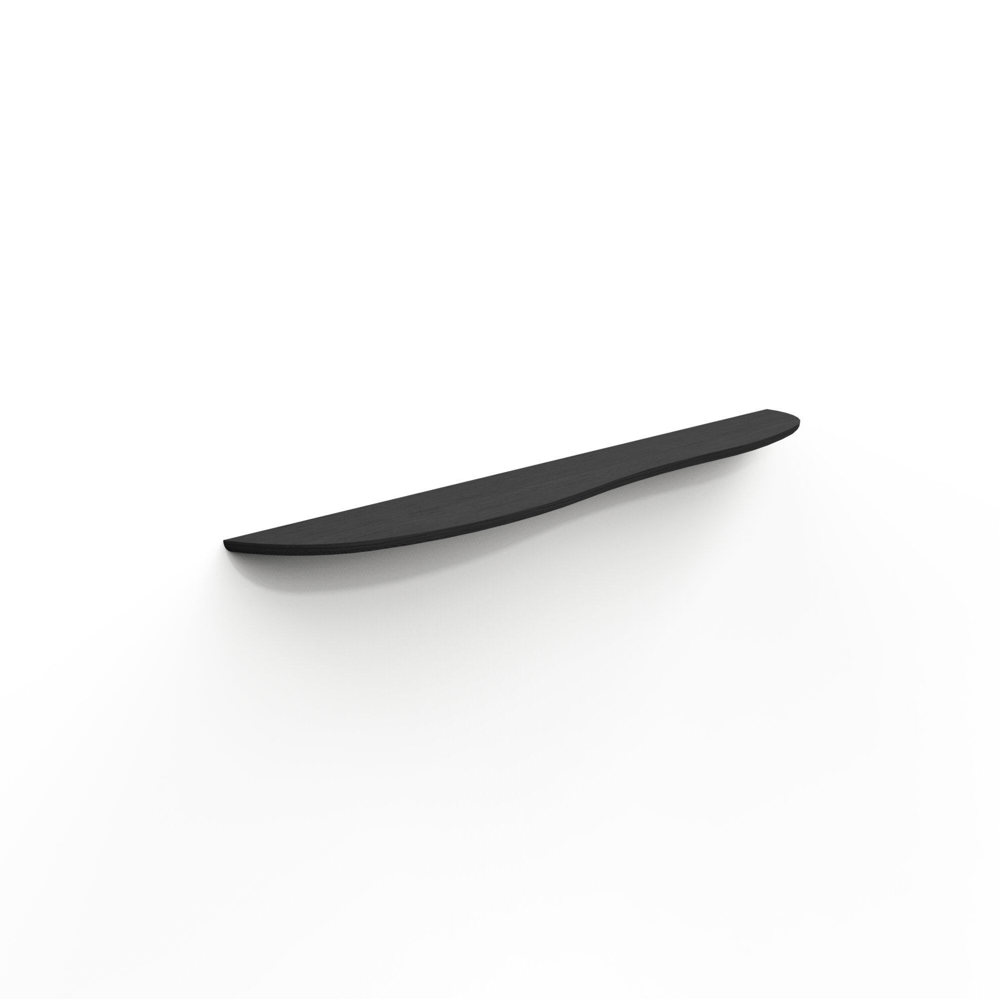 Design shelf | Blob shelf L Left Oak black stain Radius | Studio HENK | 