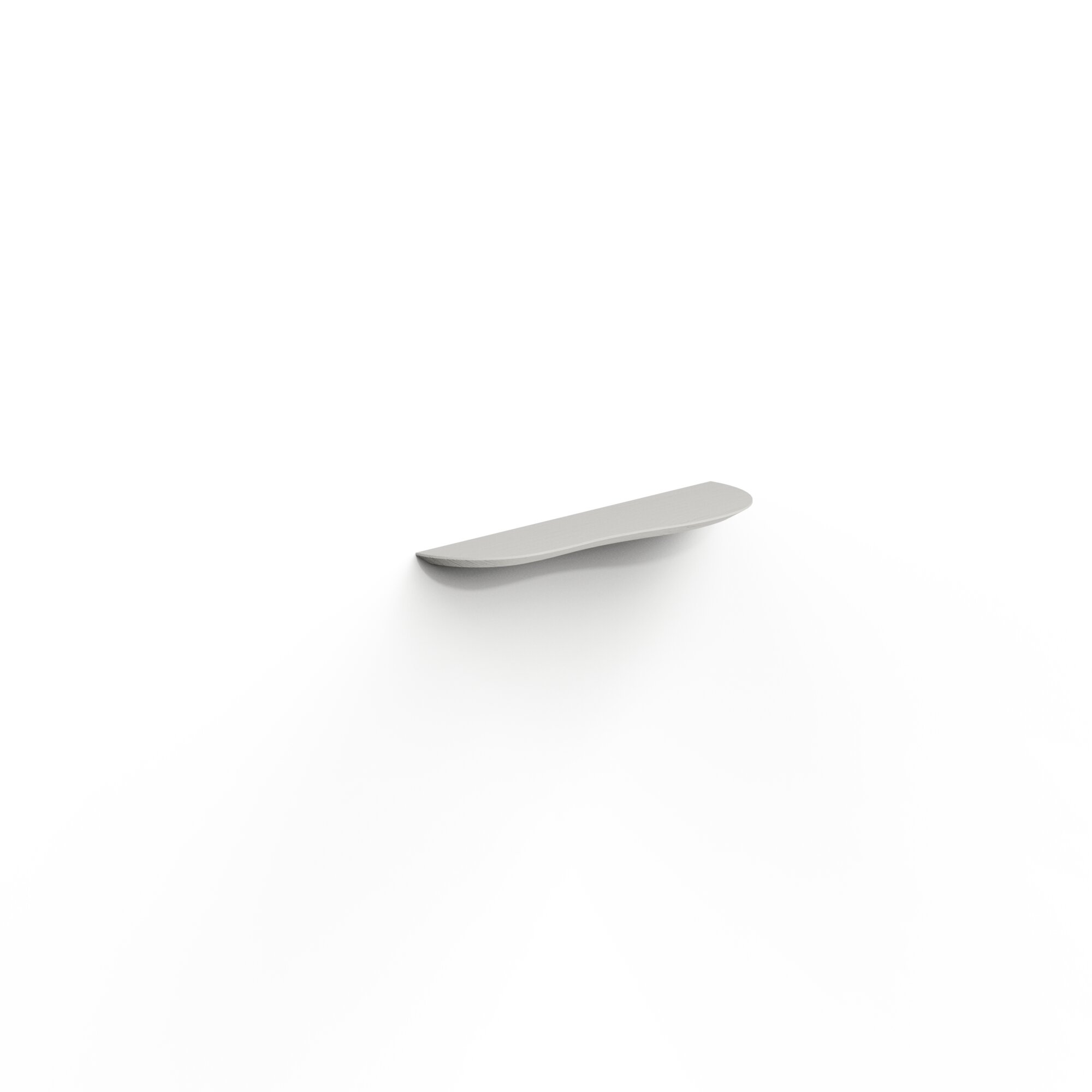 Design shelf | Blob shelf Small Right Oak white lacquer Chamfered | Studio HENK | 