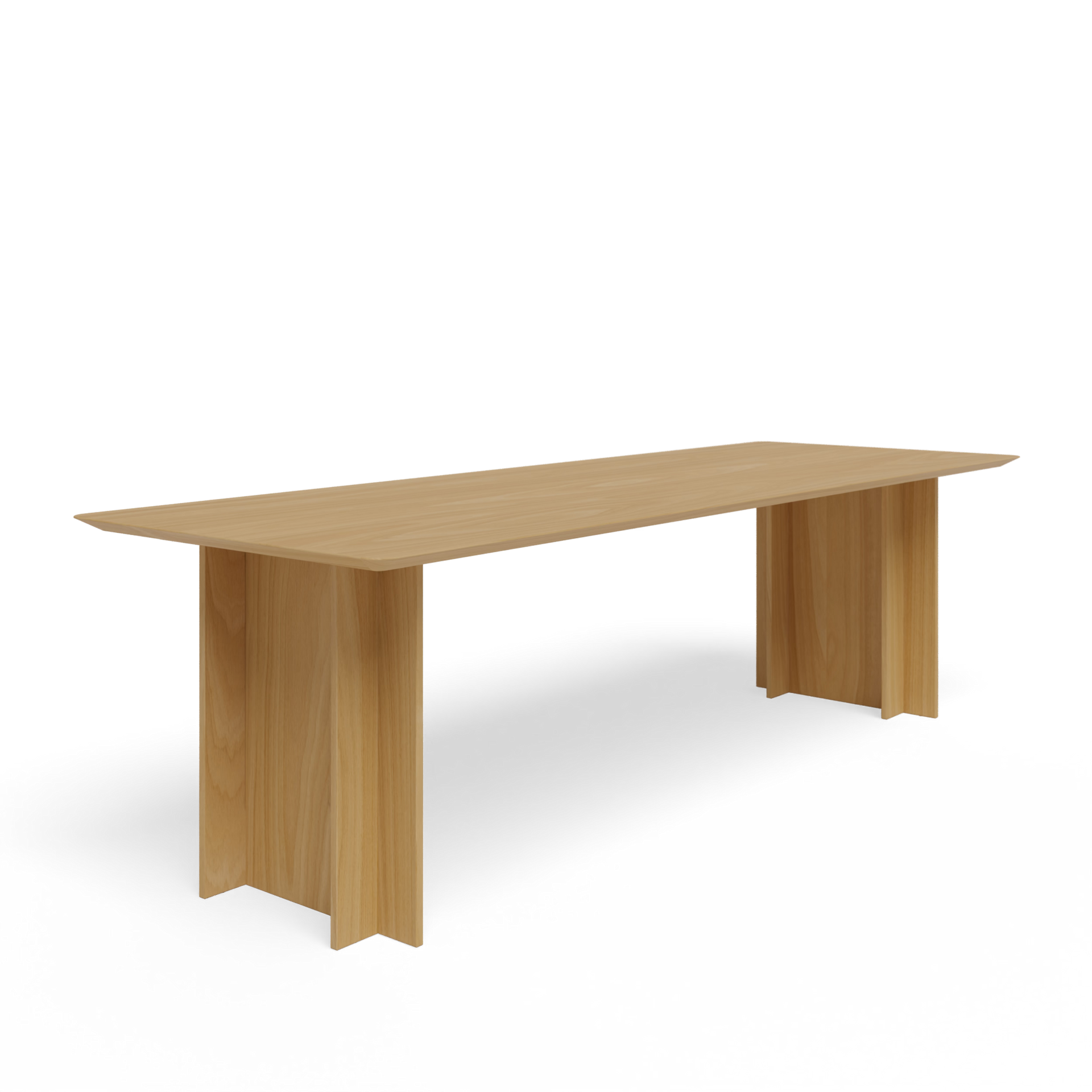 Column Rectangular Oak hardwax oil natural dining table