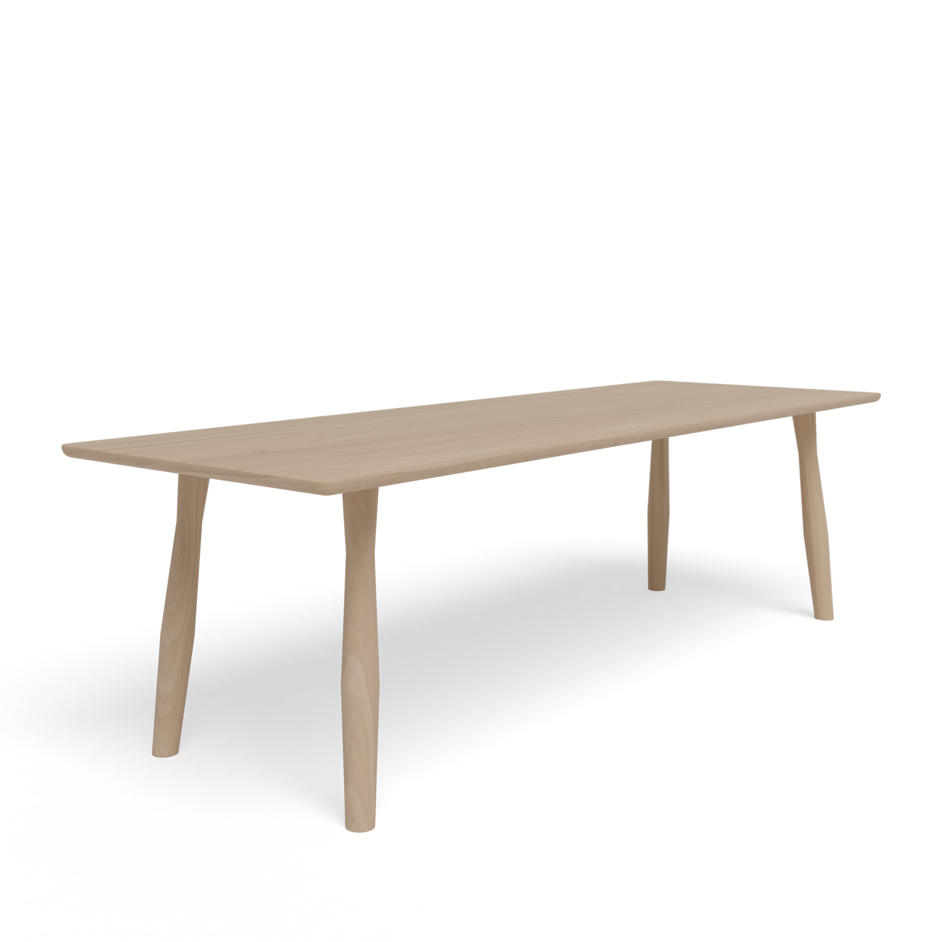 Danish Rectangular Oak Hardwax Oil Natural Dining Table