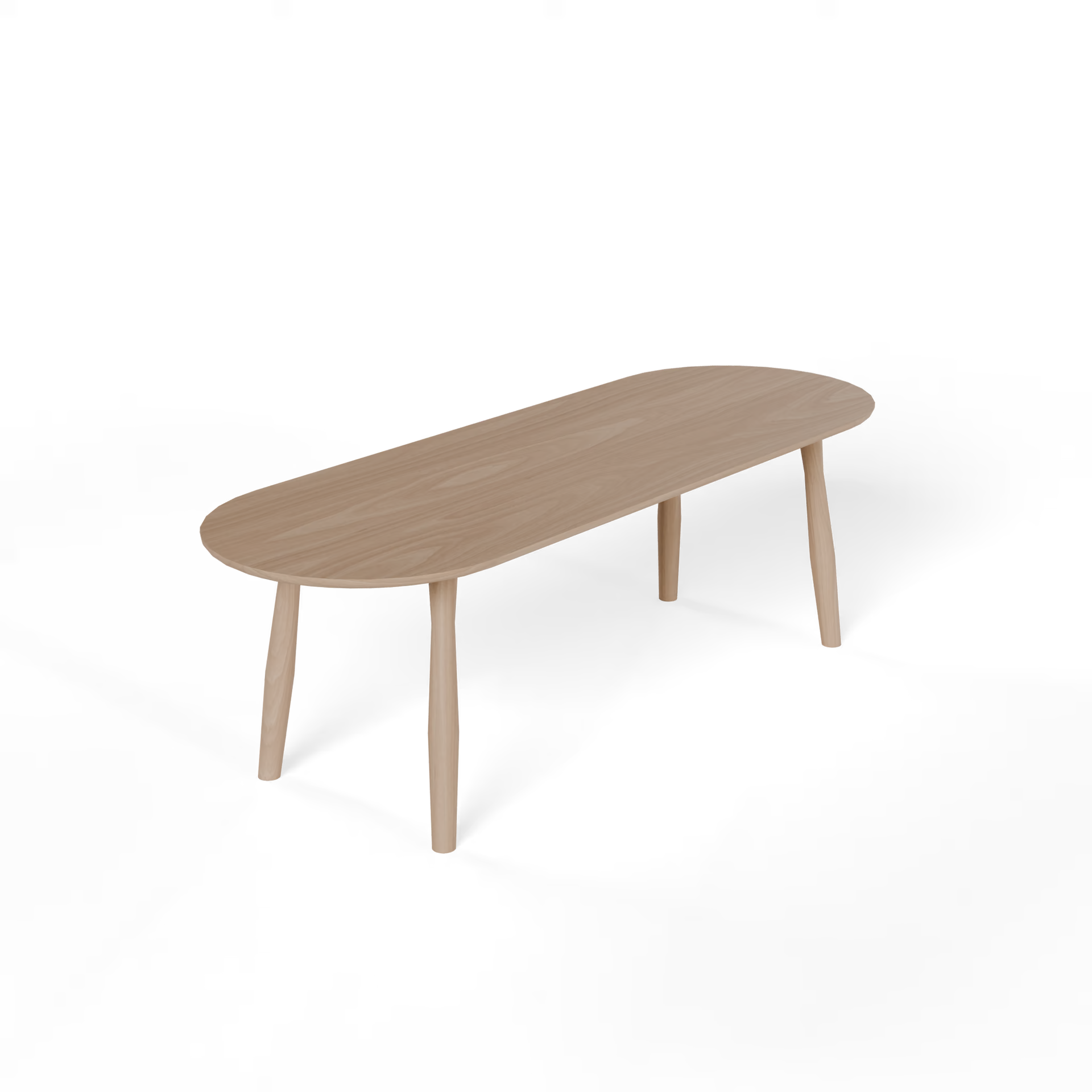 Dansk Flat Oval Oak Hardwax Oil Natural Light Dining Table