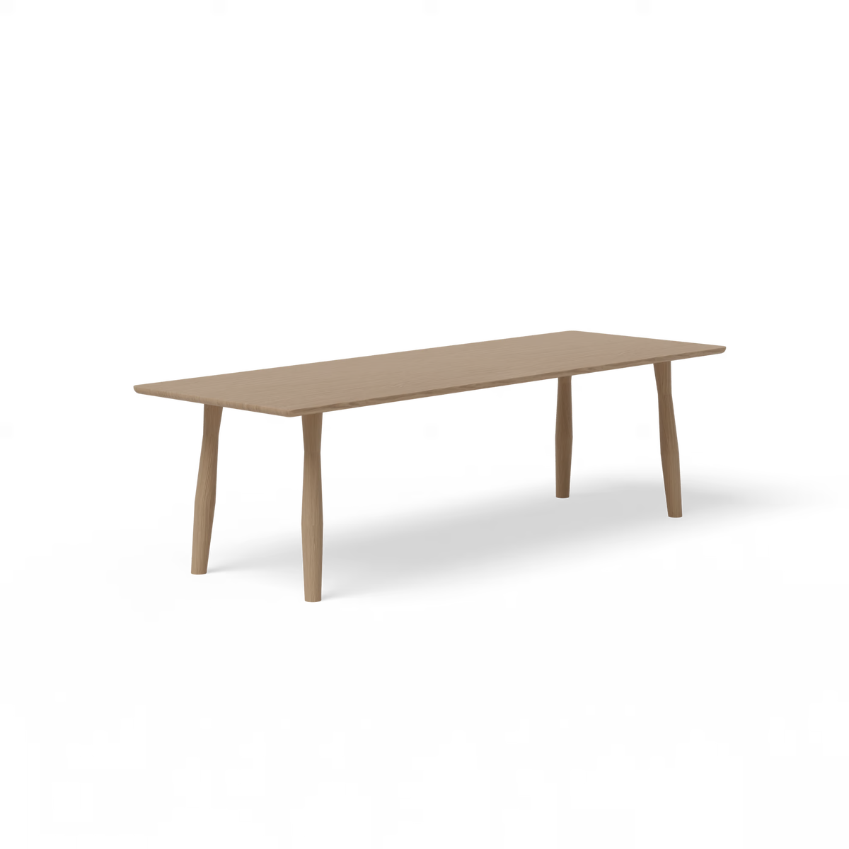 Dansk tafel eiken naturel light, rechthoekig