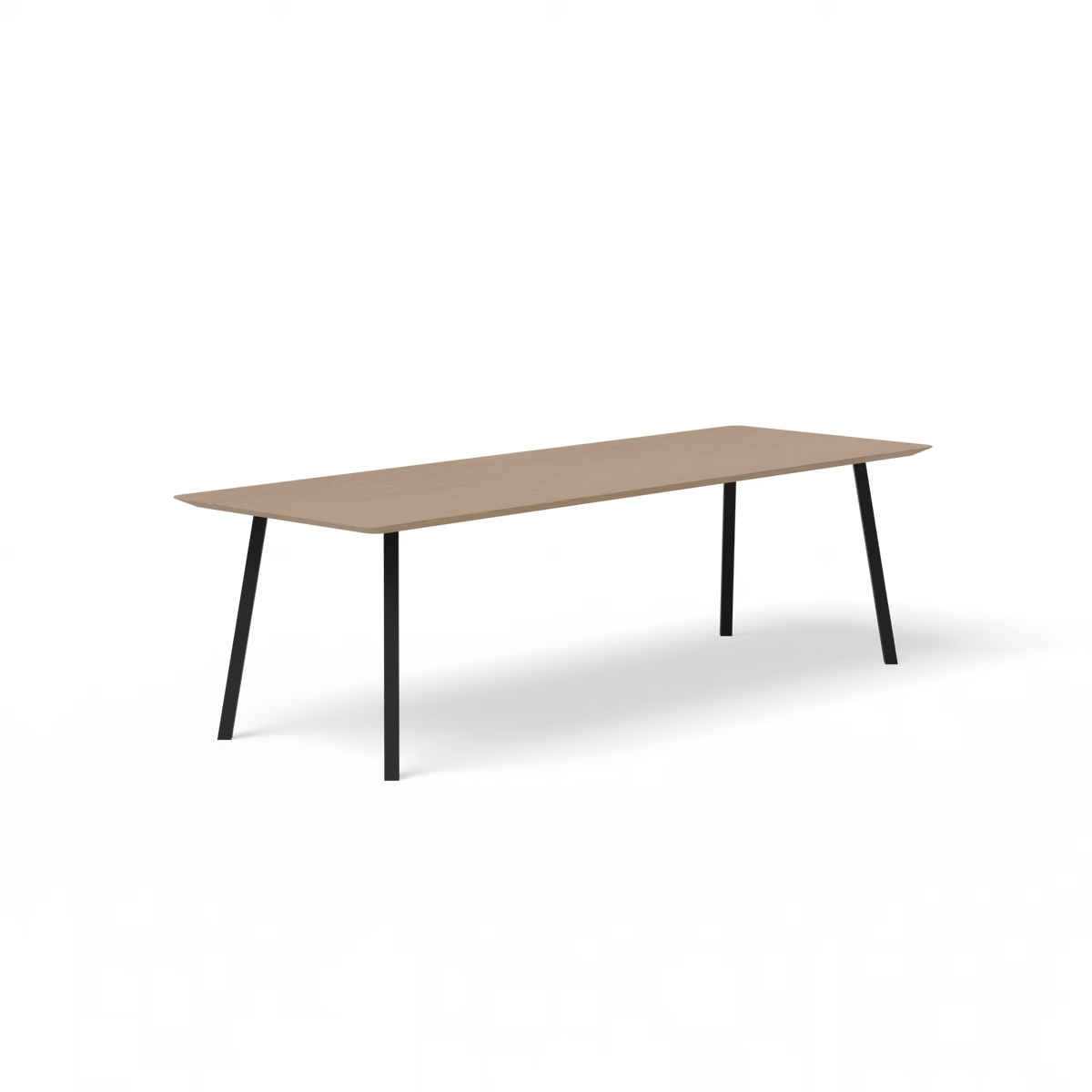 New Classic tafel zwart, eiken naturel light rechthoekig