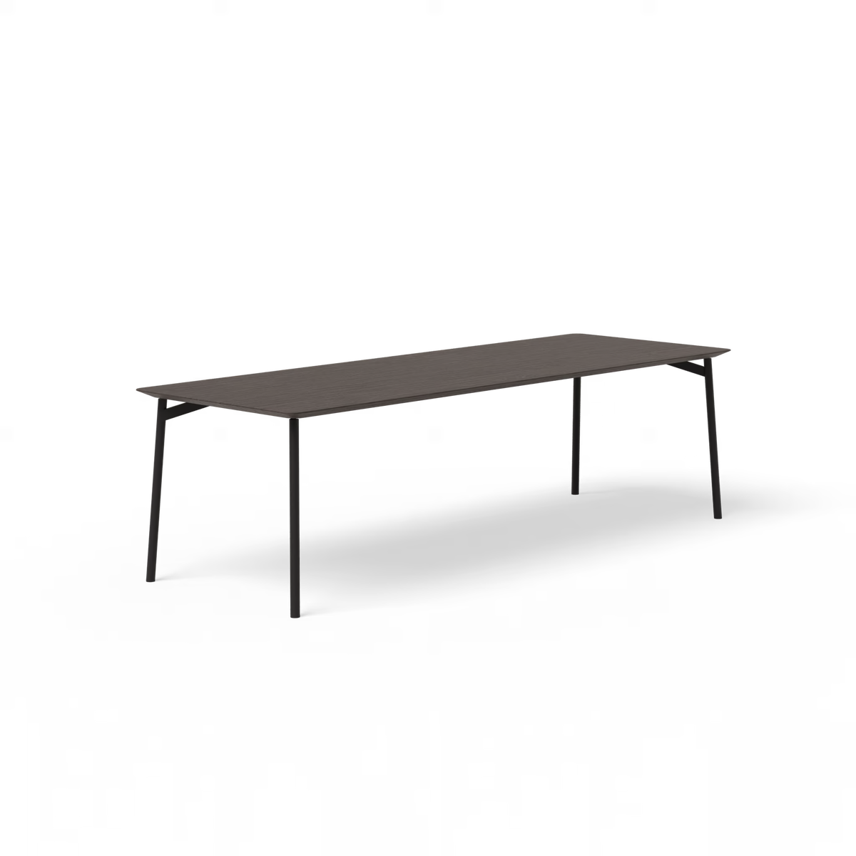 Flyta tafel zwart, eiken gerookt rechthoekig