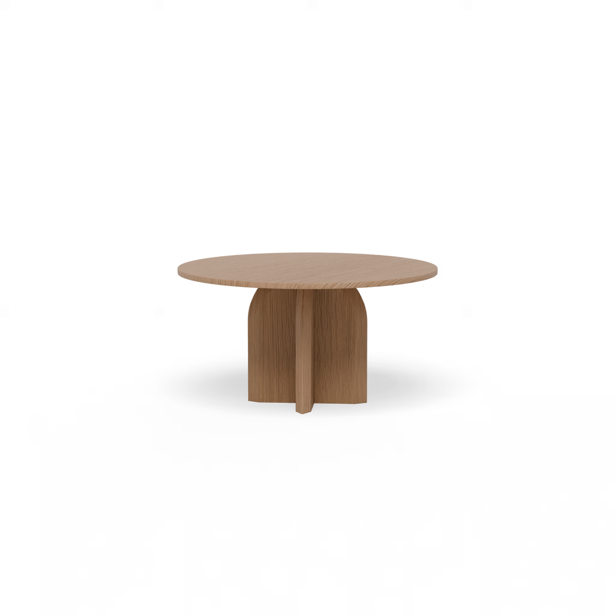 Slot tafel eiken naturel light, rond