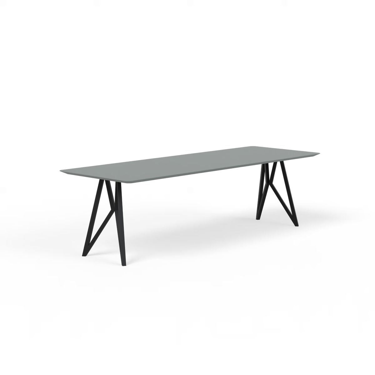 Butterfly tafel zwart, groen HPL rechthoekig