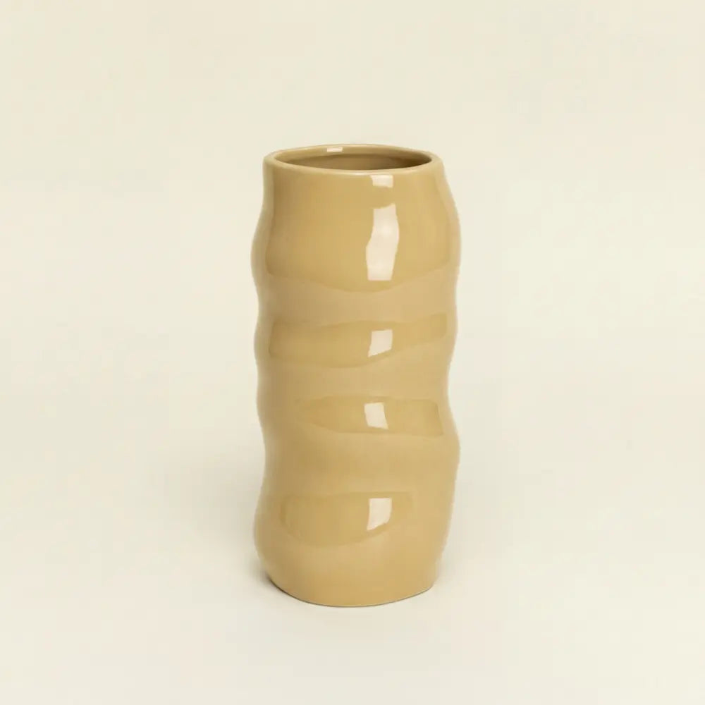 Blob vase butter yellow
