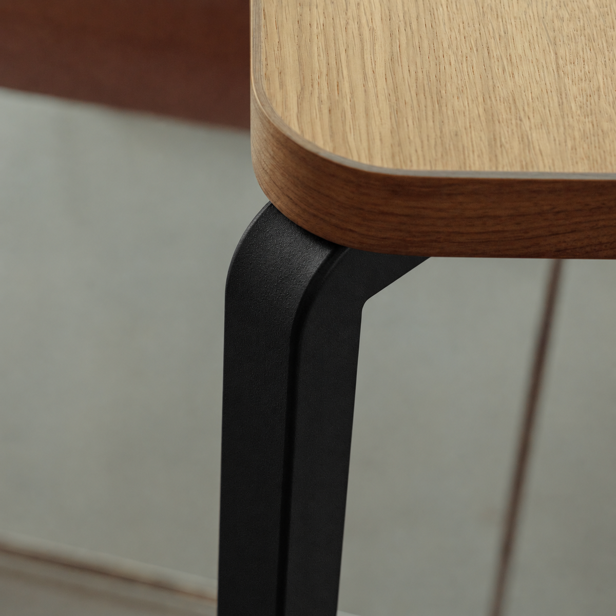 Arc tafel chroom, eiken naturel light rechthoekig