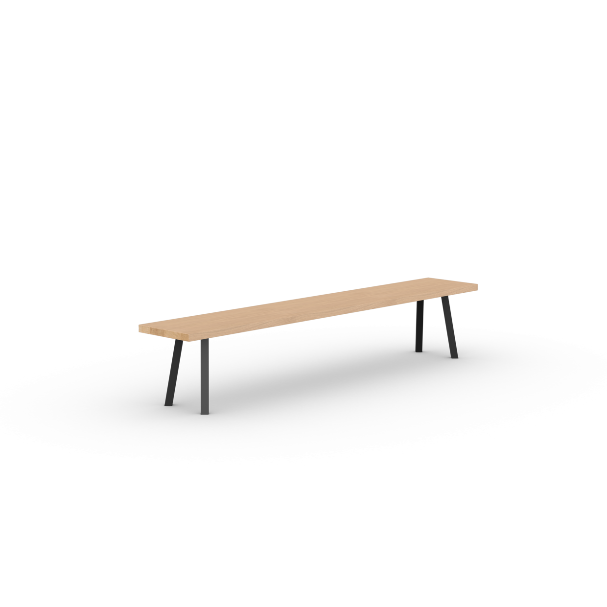 New Classic dining bench Oak hardwax oil natural light 200cm