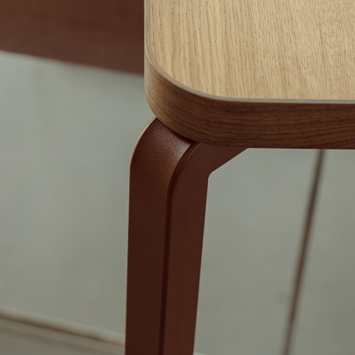 Arc Rechthoekig Eiken hardwax naturel light chroom eettafel