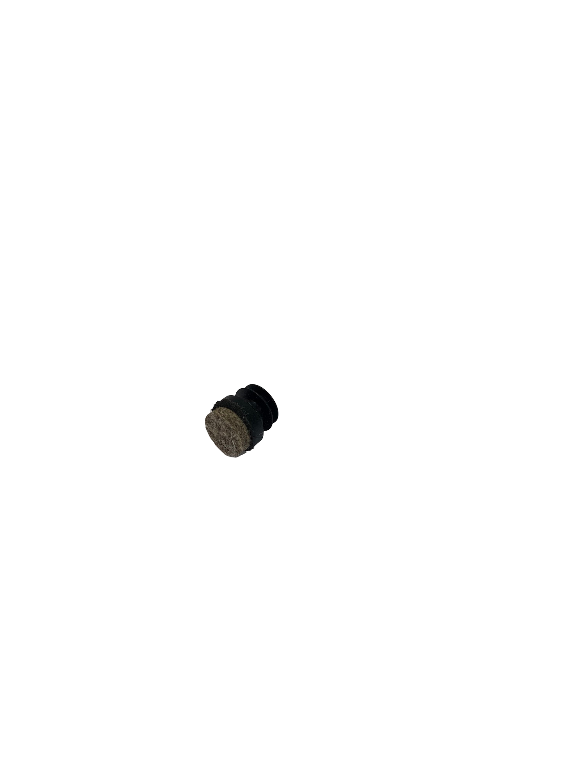 Round felt cap small black