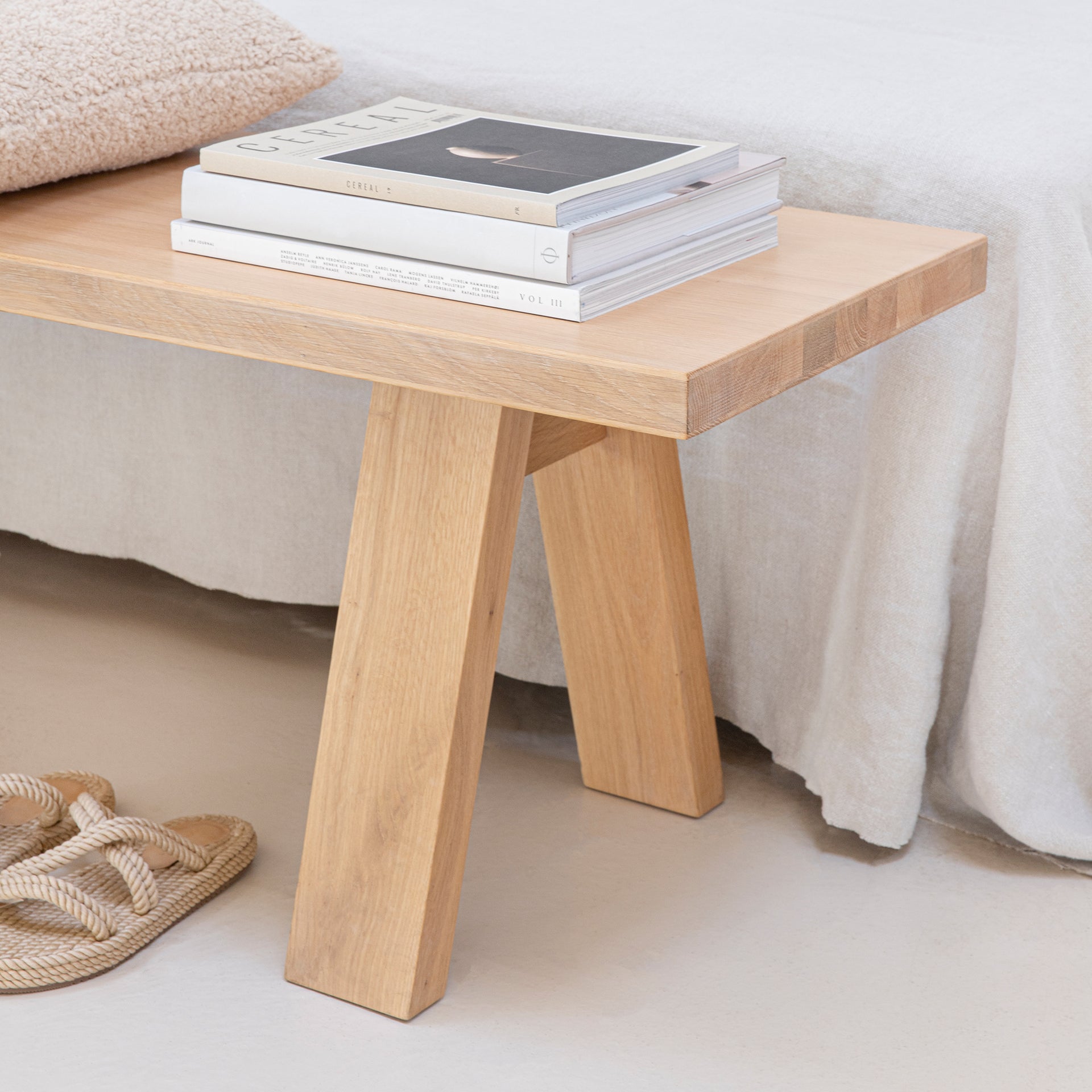 Legno dining bench Oak hardwax oil natural 200cm