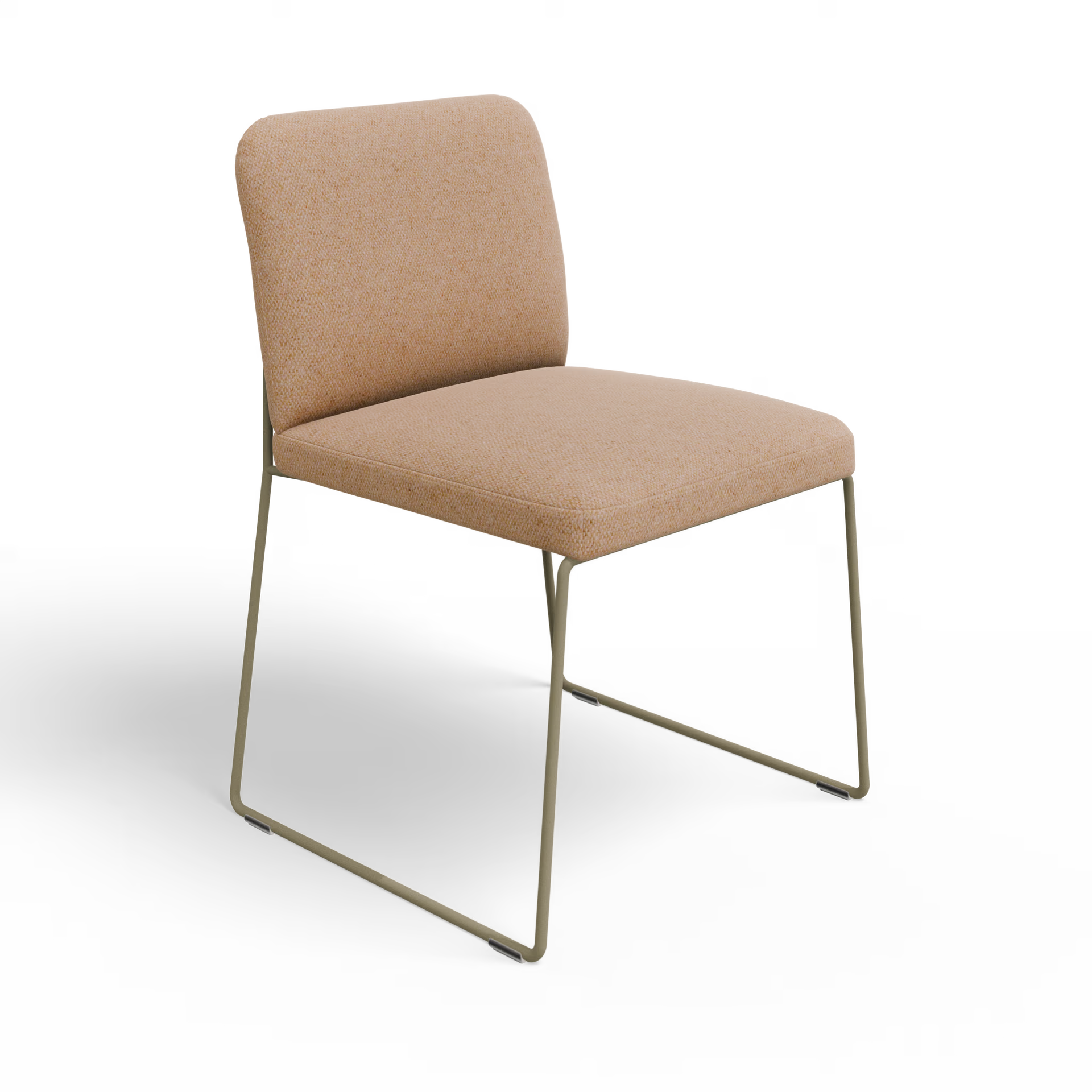 Unfold dining chair without armrest