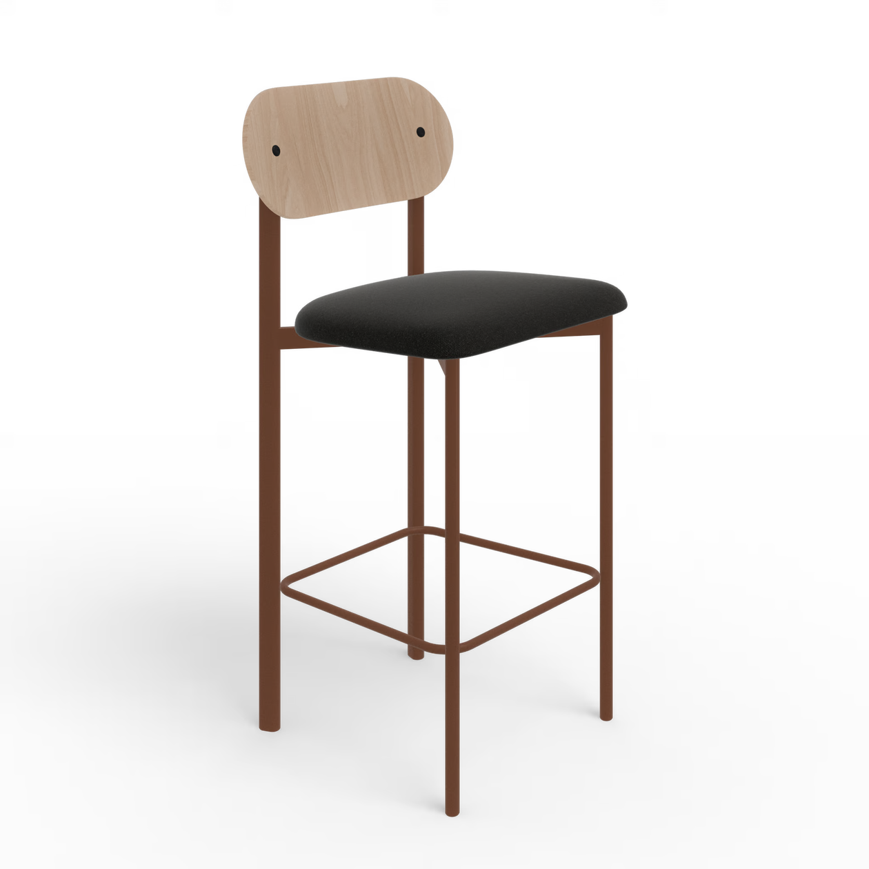 Oblique bar stool 650