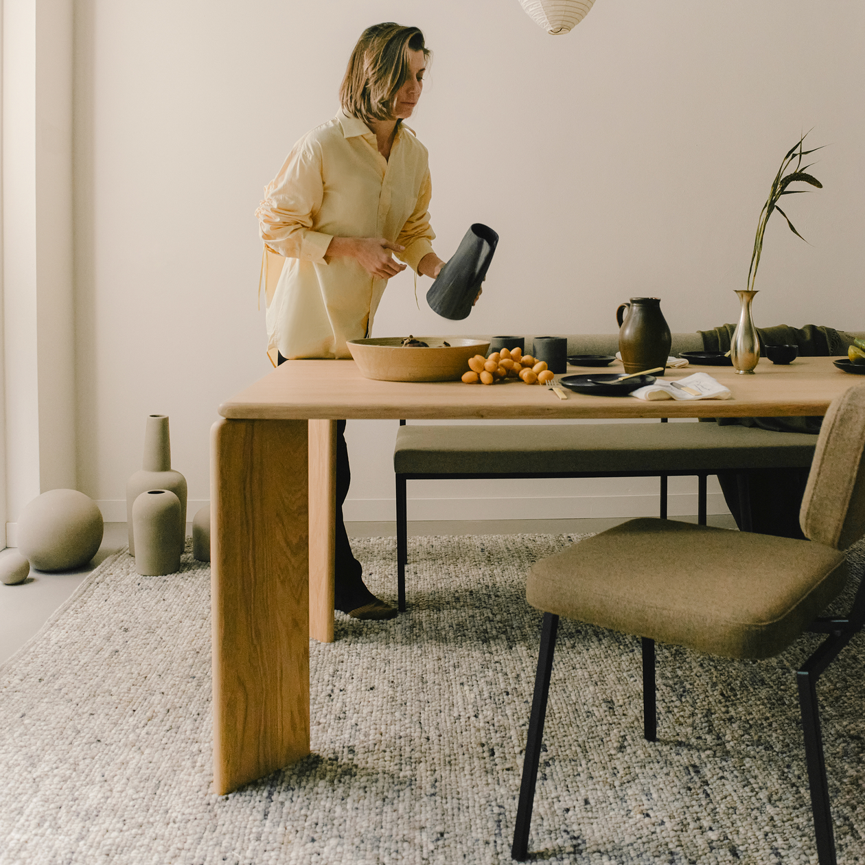 Soft Rechthoekig Eiken naturel lak eettafel
