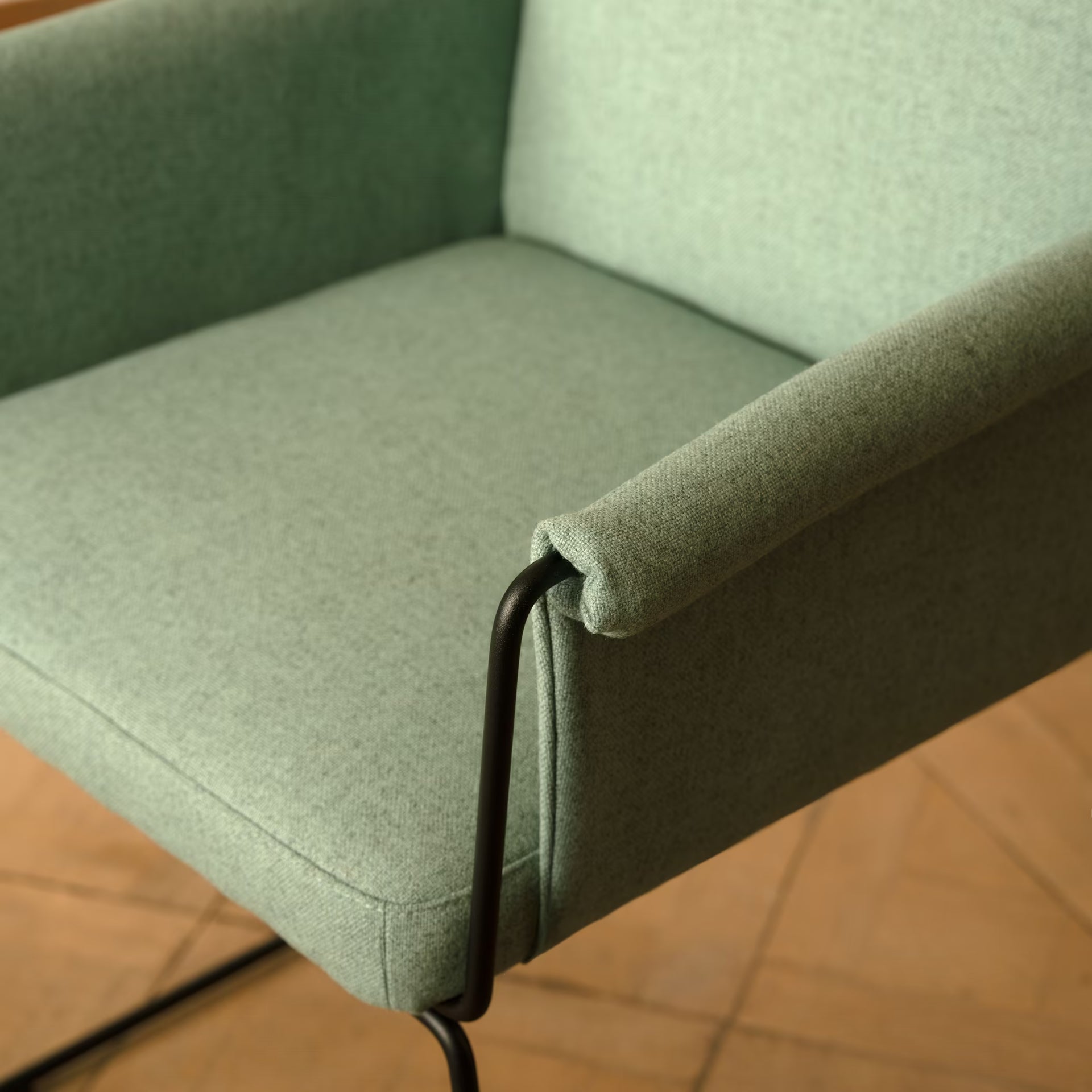 Unfold dining chair without armrest