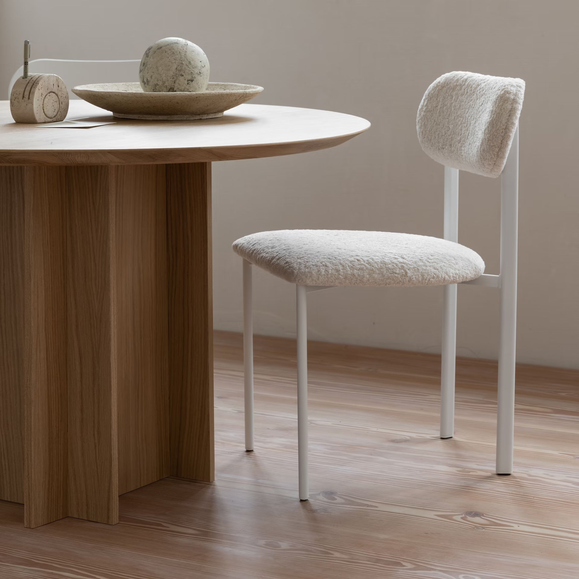 Rectangular Oak natural lacquer dining table