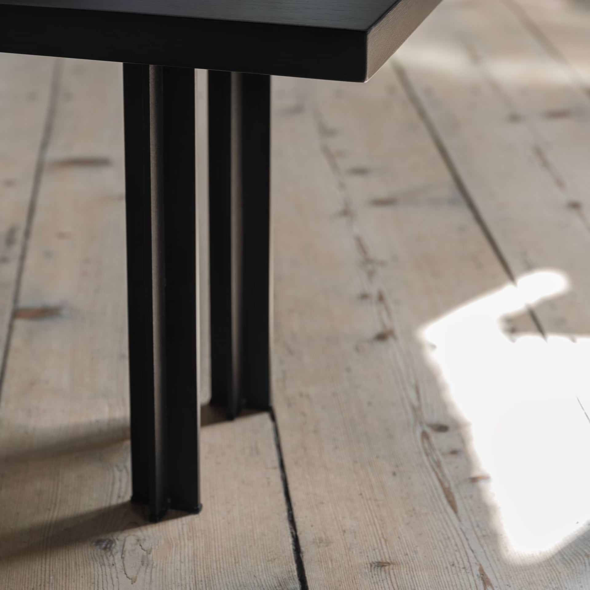 Cross dining bench Oak hardwax oil natural 200cm