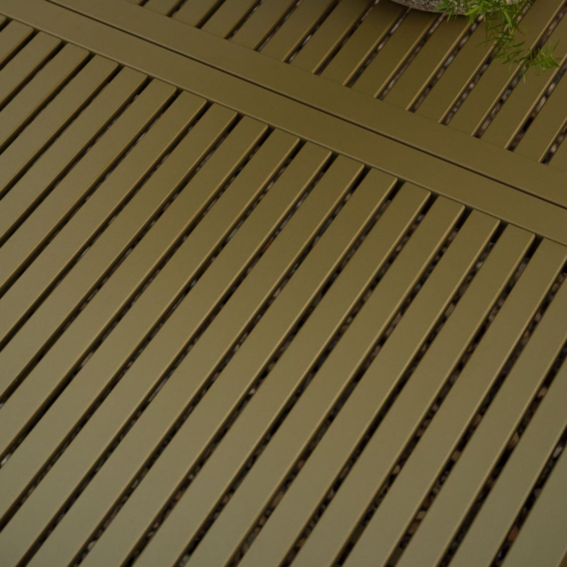 Trace garden table kaki grey