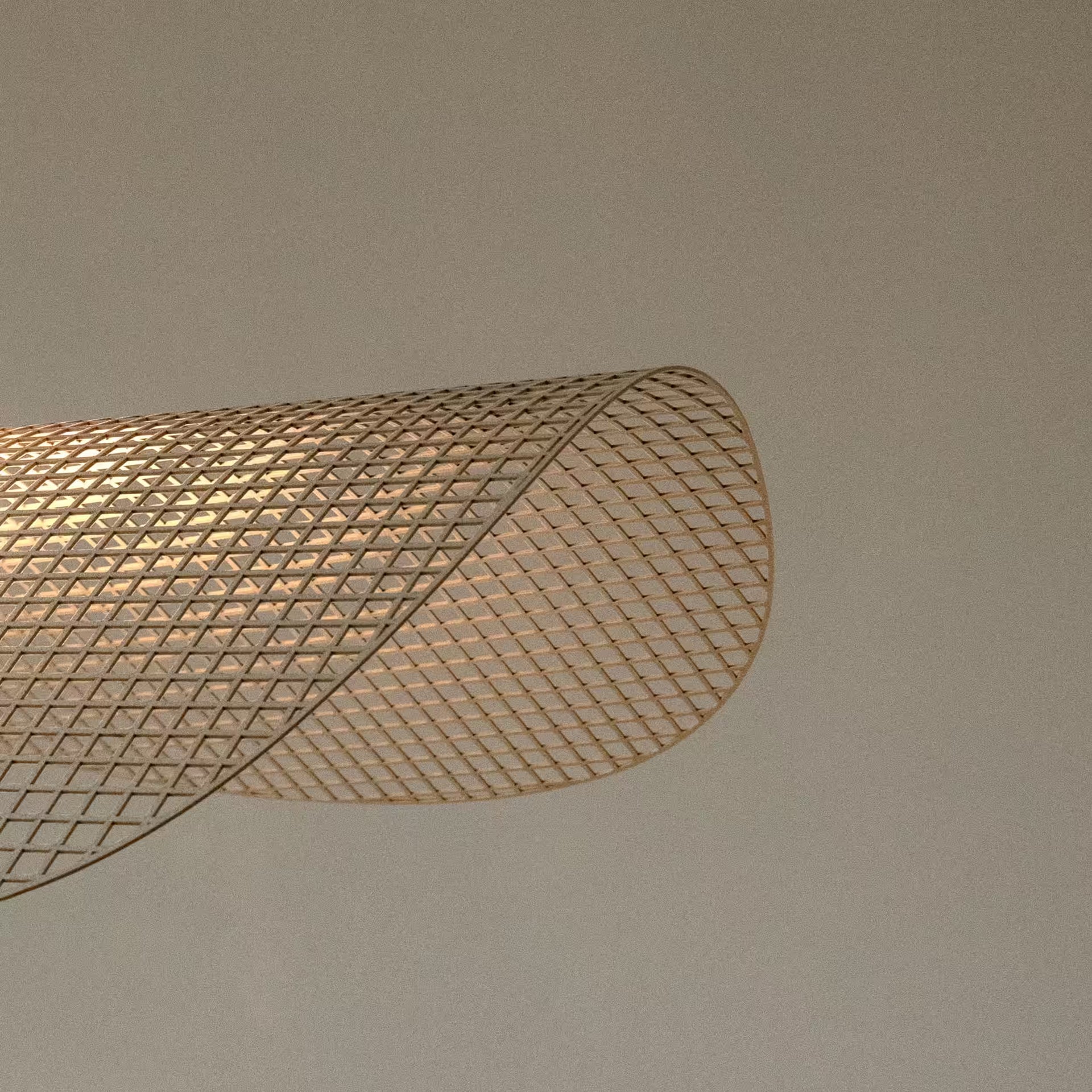 Grid lamp natural