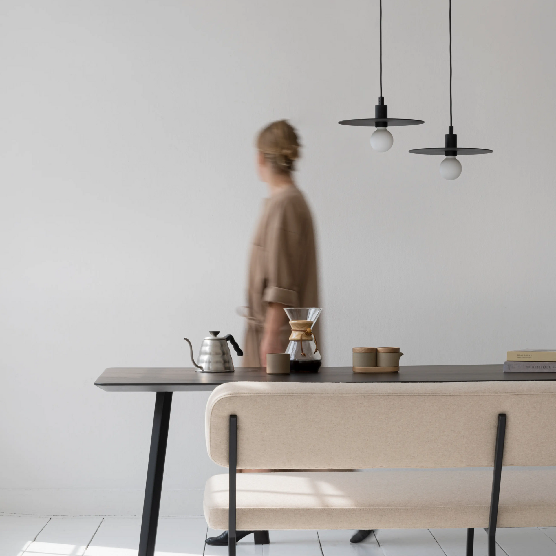 Nod pendant lamp M black