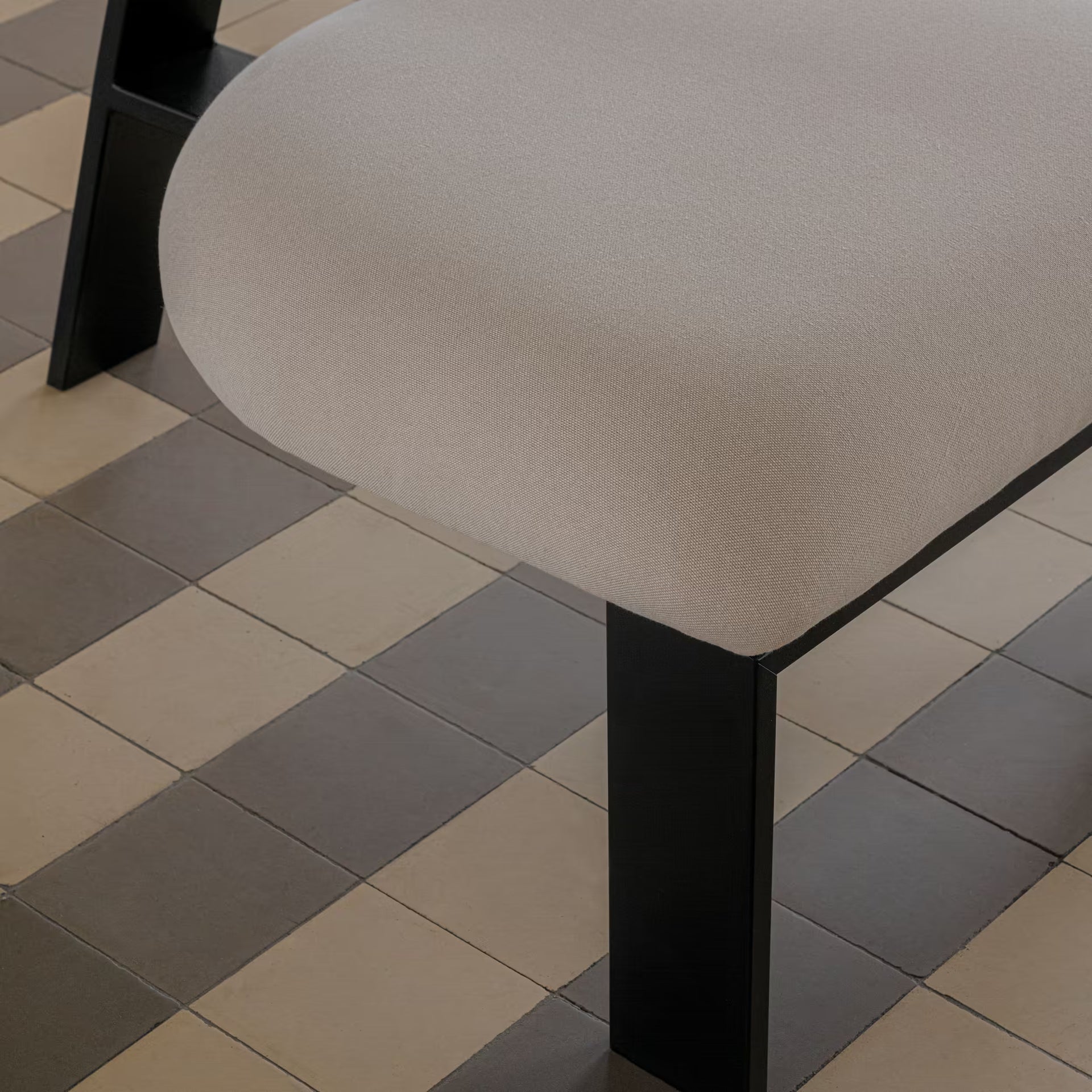 Oblique armchair