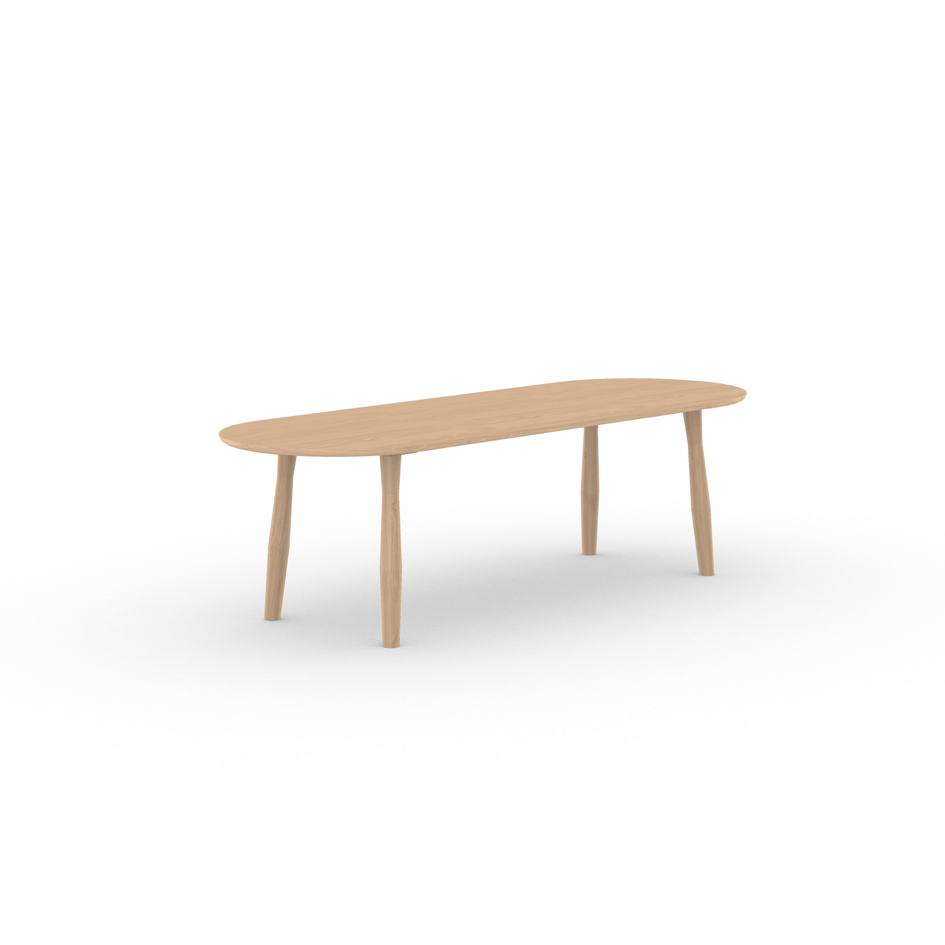 Dansk Flat Oval Oak Hardwax Oil Natural Light Dining Table