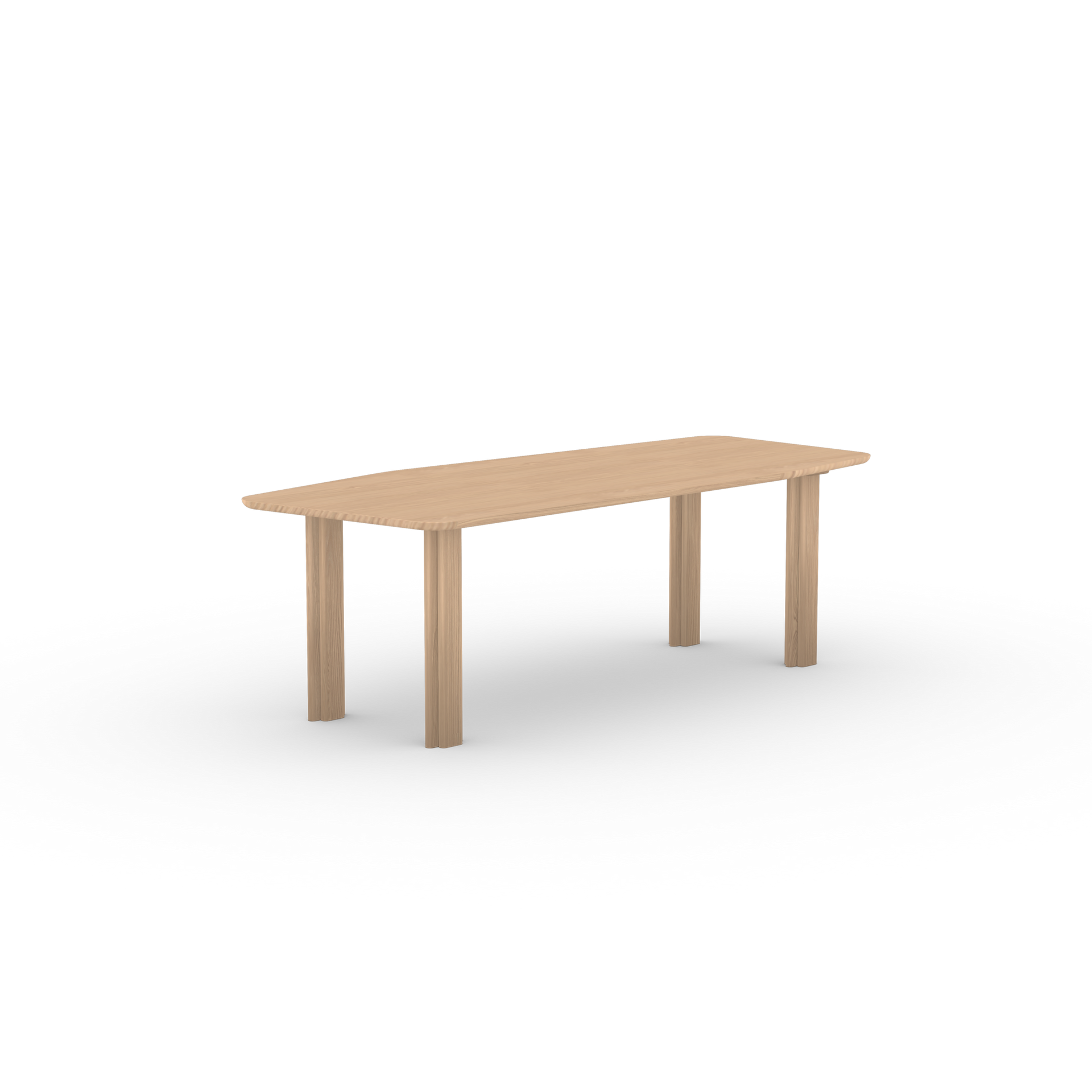 Paste Paper Oak hardwax oil natural light dining table
