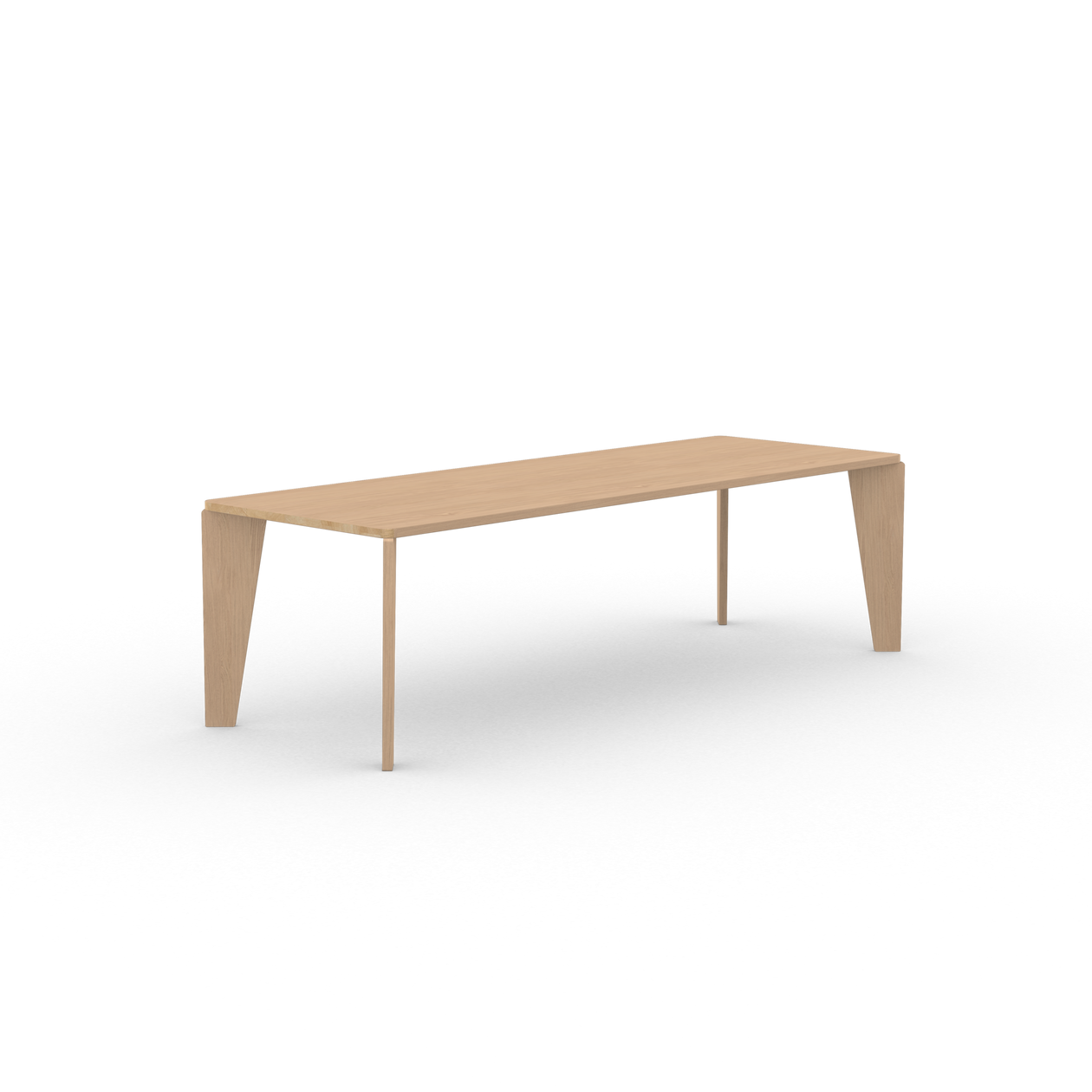 Taper Rechthoekig Eiken hardwax olie natural light eettafel