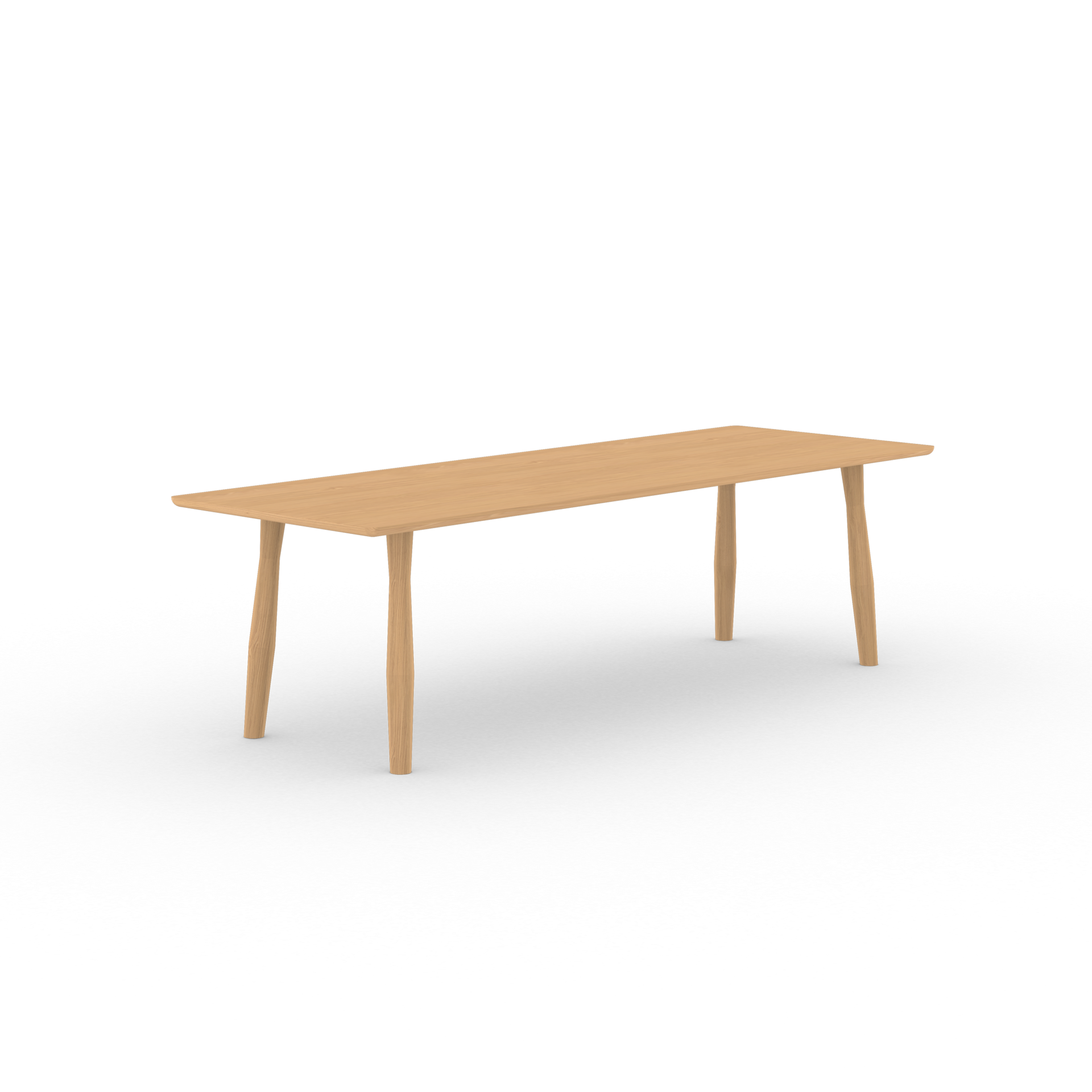 Danish Rectangular Oak Hardwax Oil Natural Dining Table