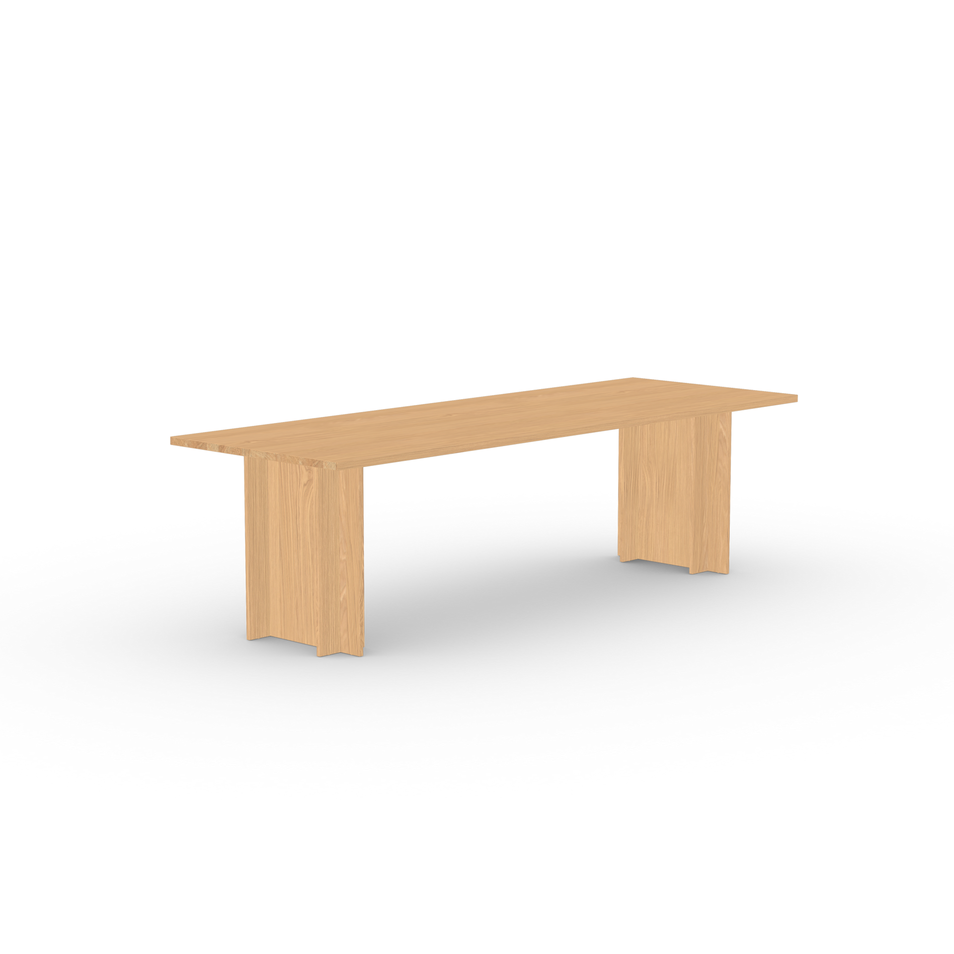 Column Rectangular Oak hardwax oil natural dining table